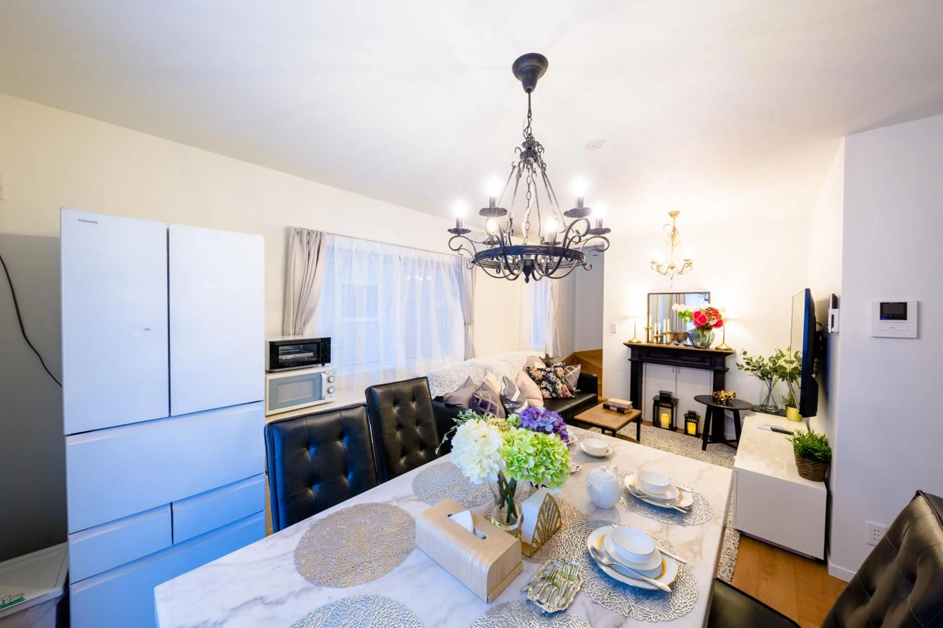 Dining area in Villa Hanasaku Fujikawaguchiko B