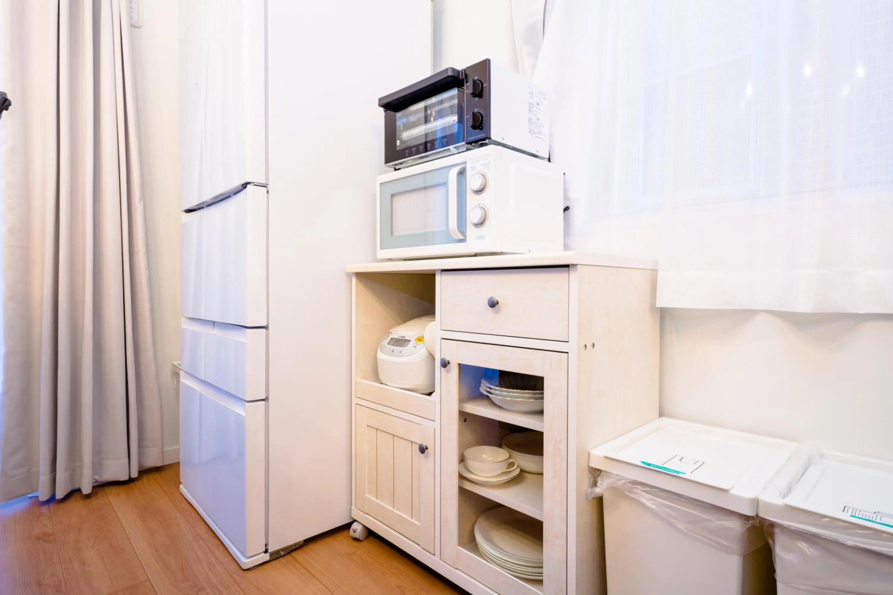 Kitchen or kitchenette in Villa Hanasaku Fujikawaguchiko B