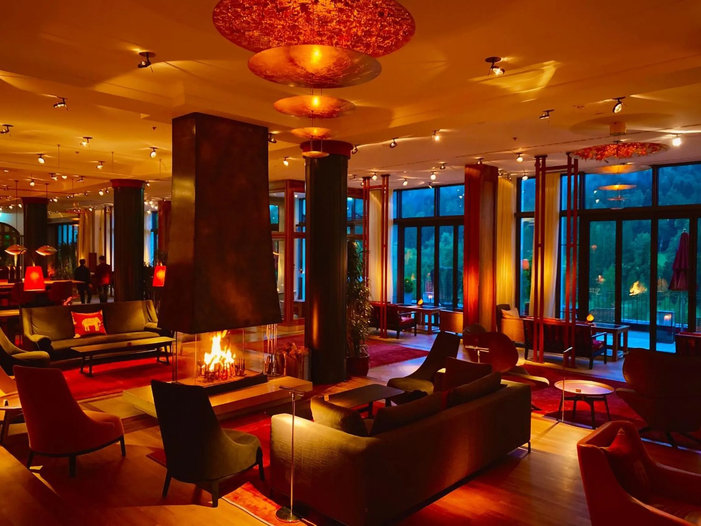 Lounge or bar in Schloss Elmau Luxury Spa Retreat & Cultural Hideaway