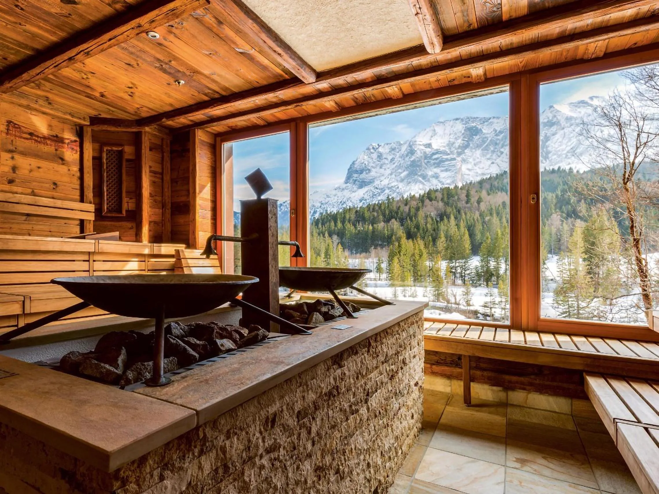 Sauna in Schloss Elmau Luxury Spa Retreat & Cultural Hideaway