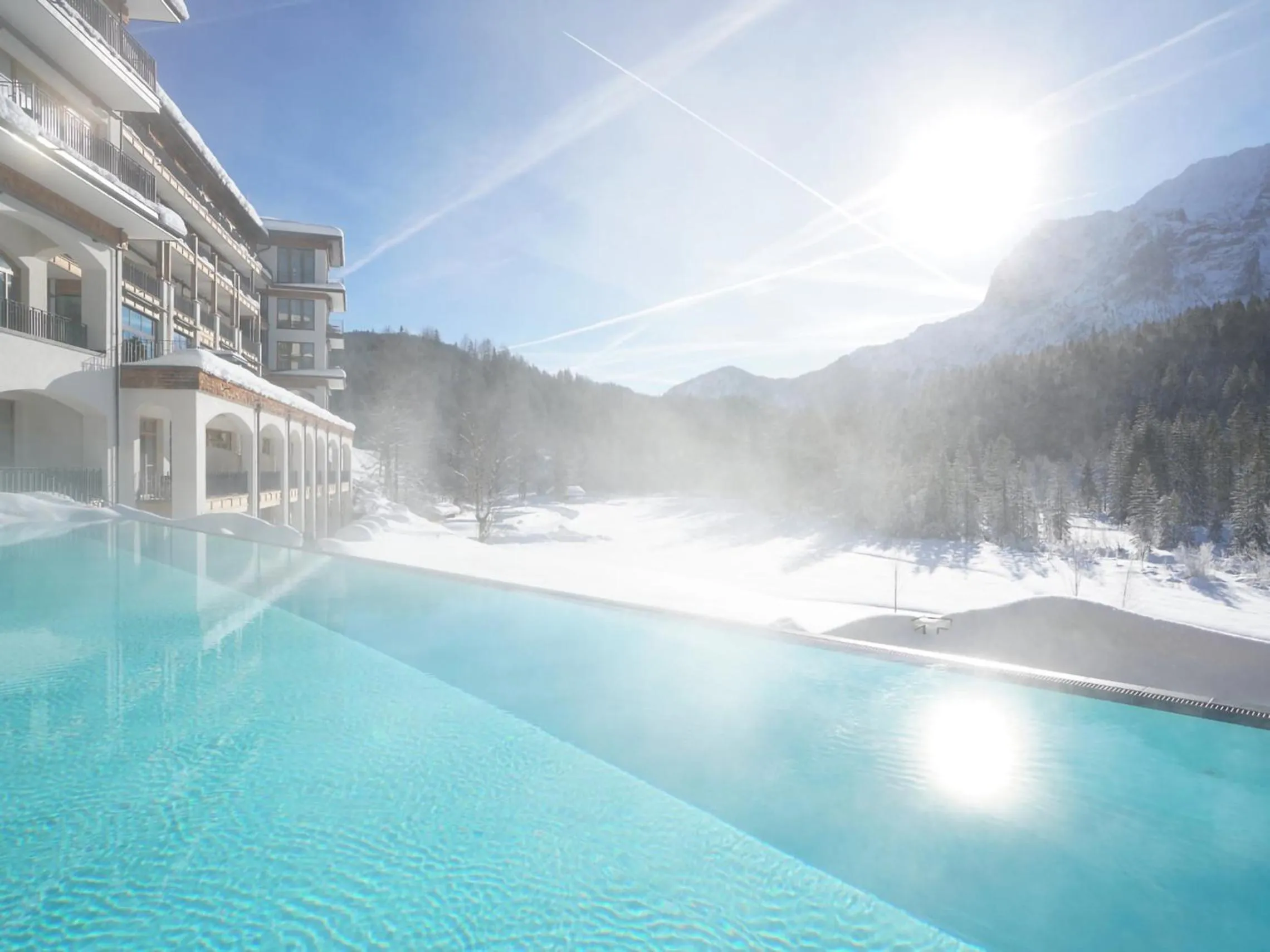 Swimming pool in Schloss Elmau Luxury Spa Retreat & Cultural Hideaway