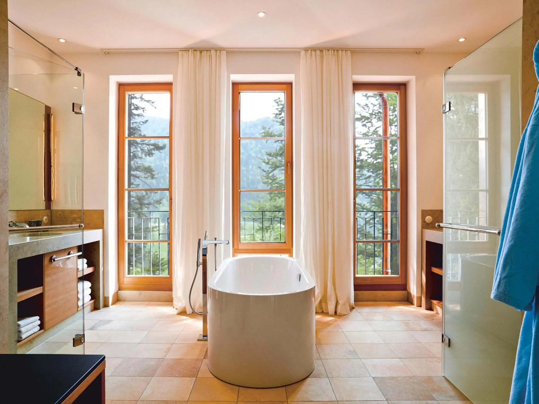 Bathroom in Schloss Elmau Luxury Spa Retreat & Cultural Hideaway