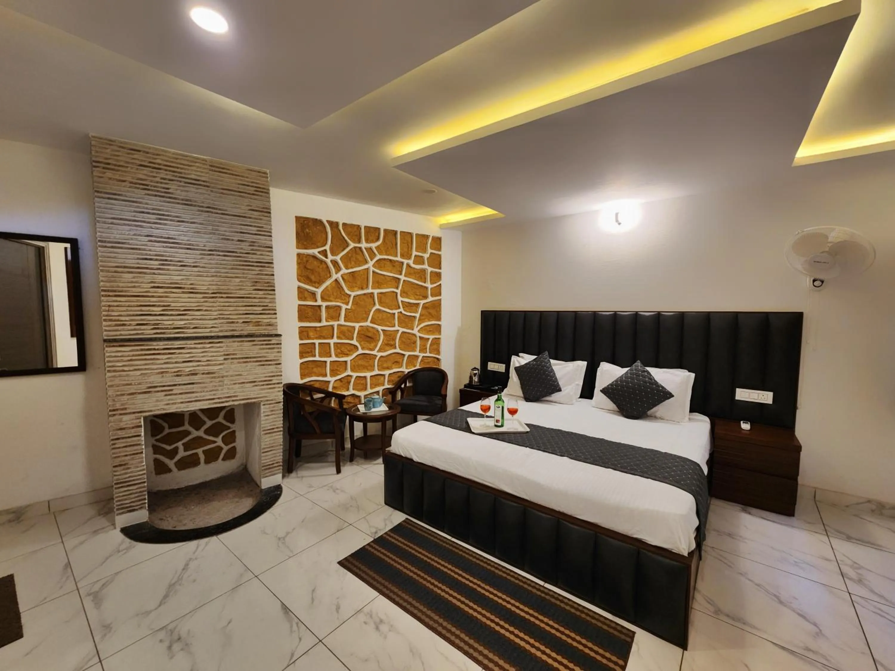 Bed in Pine Valley Resort