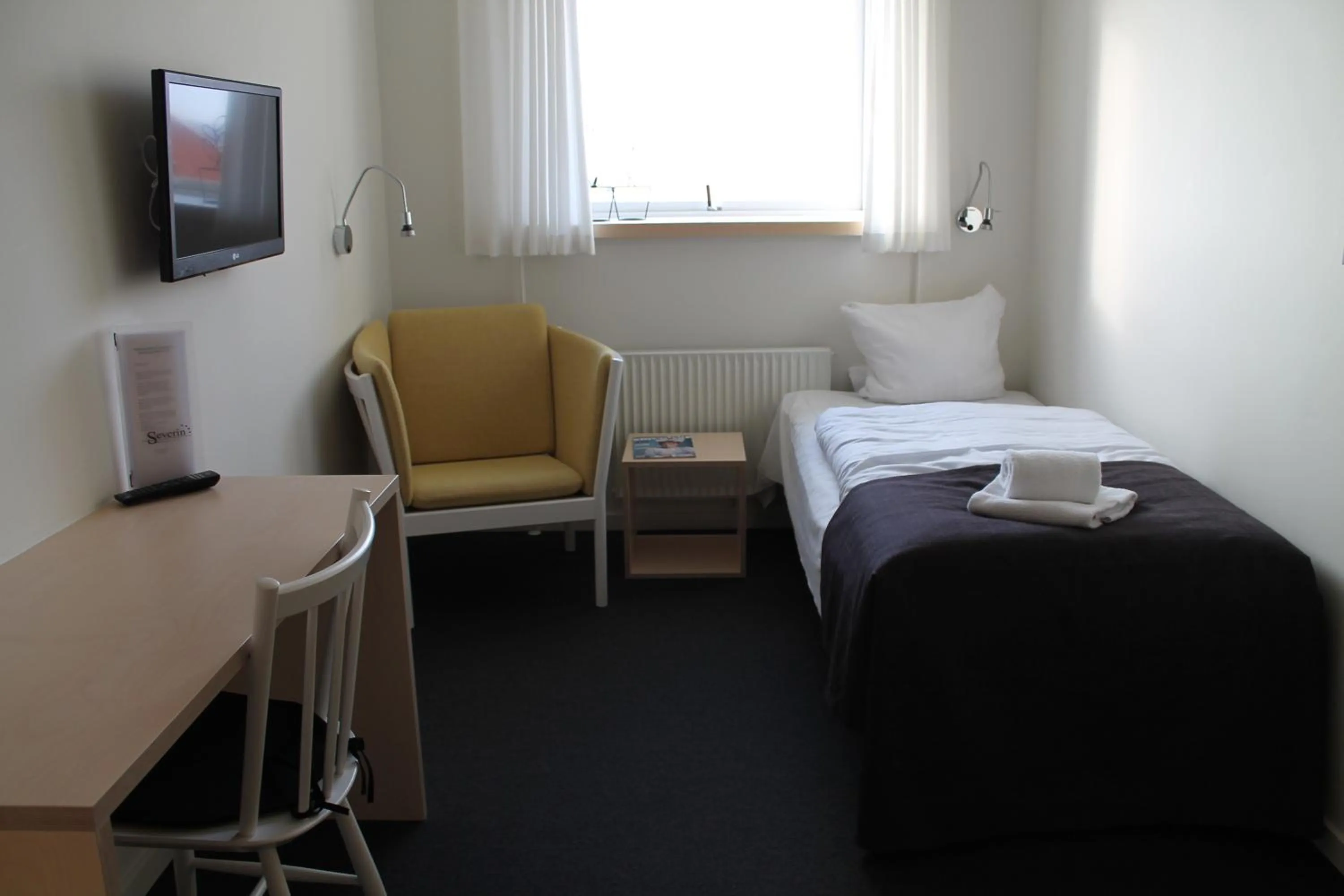 Bedroom, Bed in Severin Kursuscenter og Konferencehotel