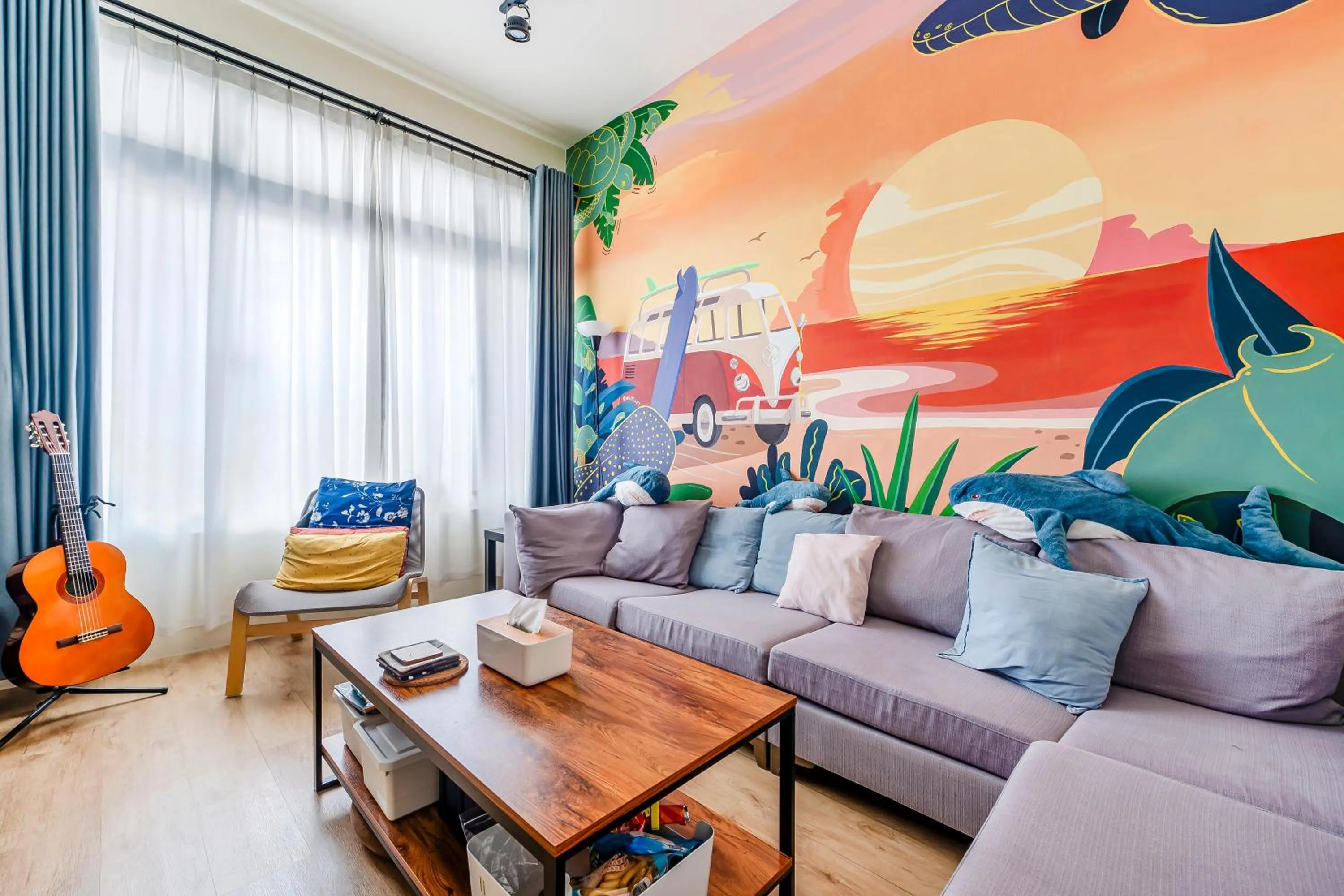 Seating area in Surf house