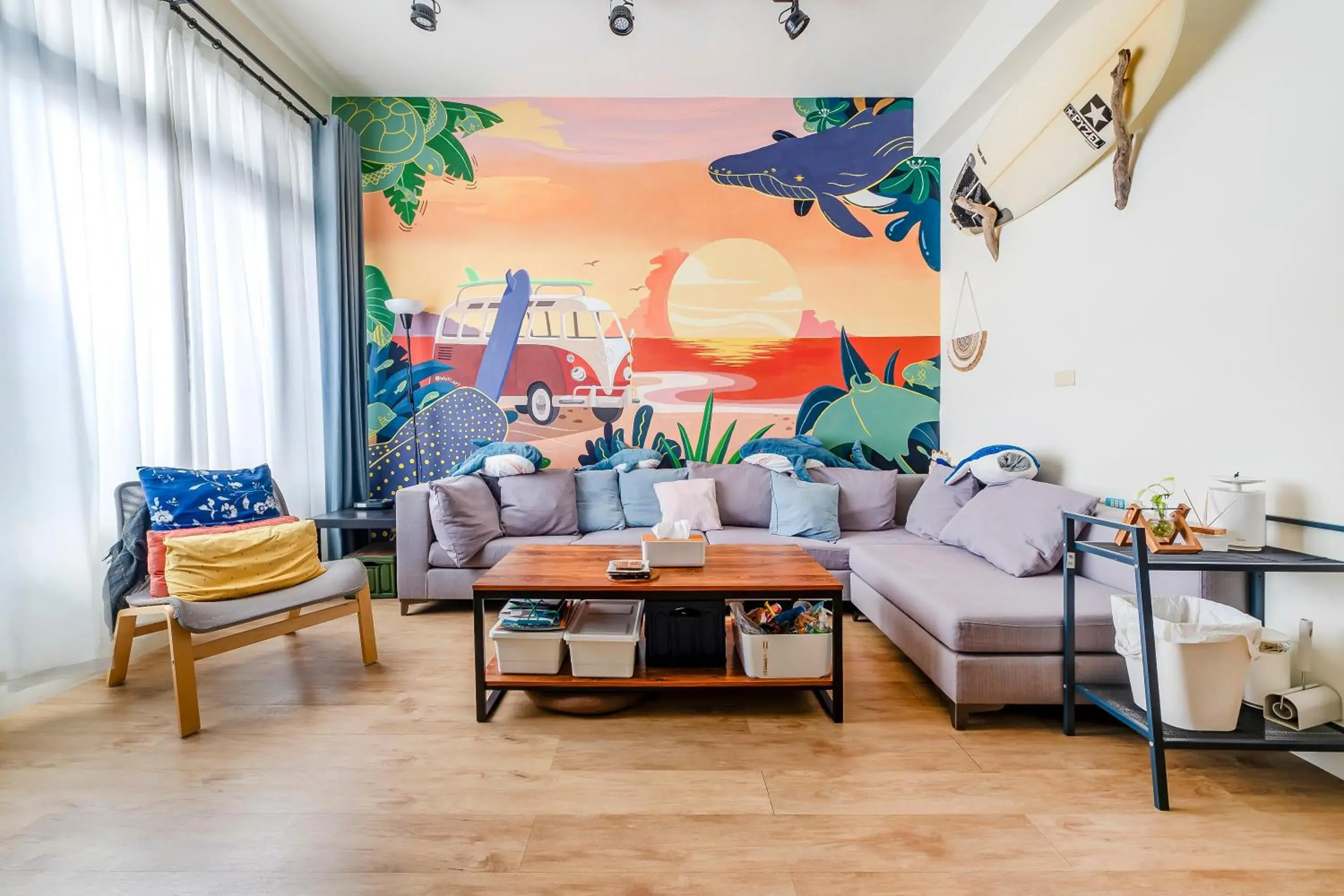 Living room in Surf house Living room in Surf house