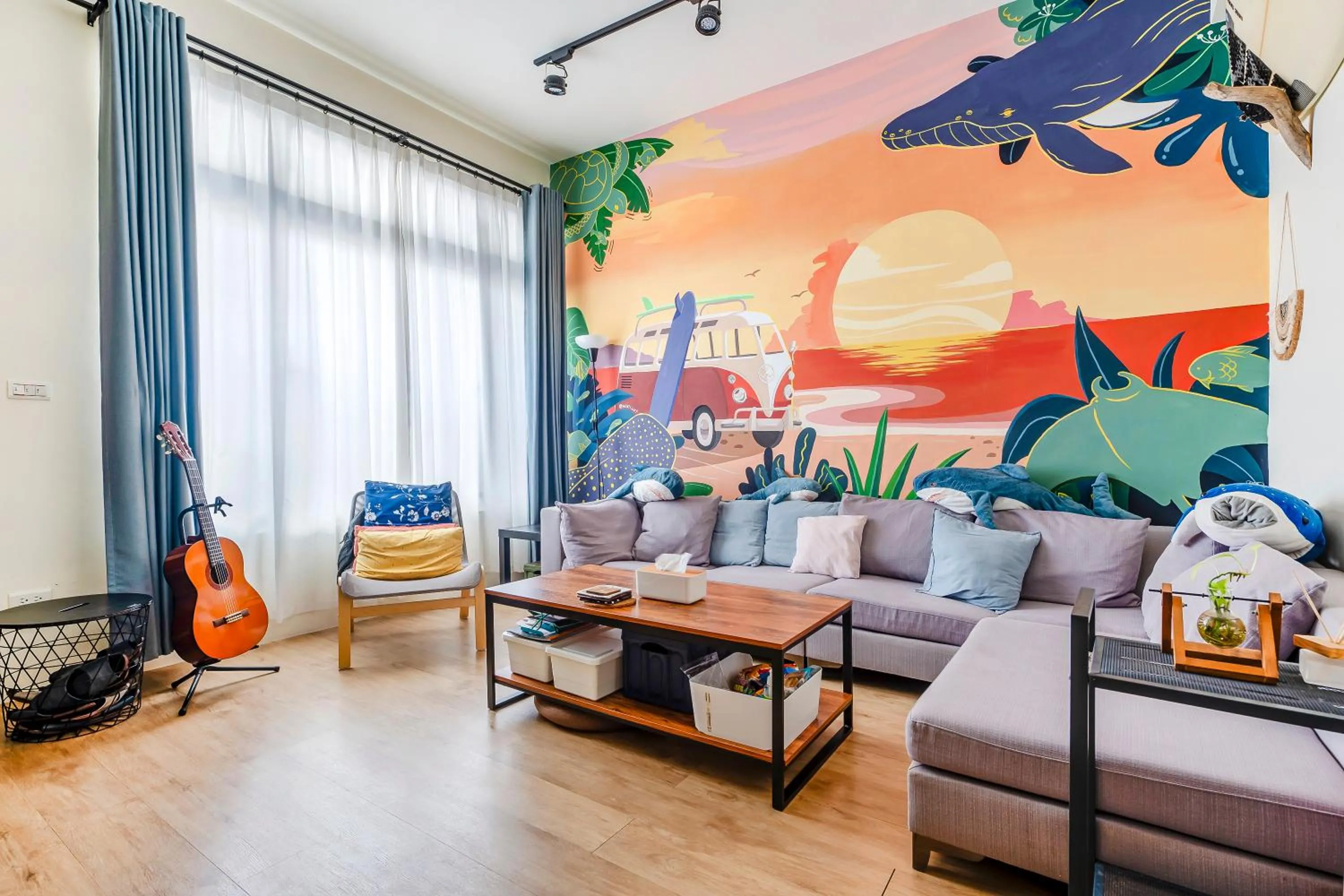 Seating area in Surf house