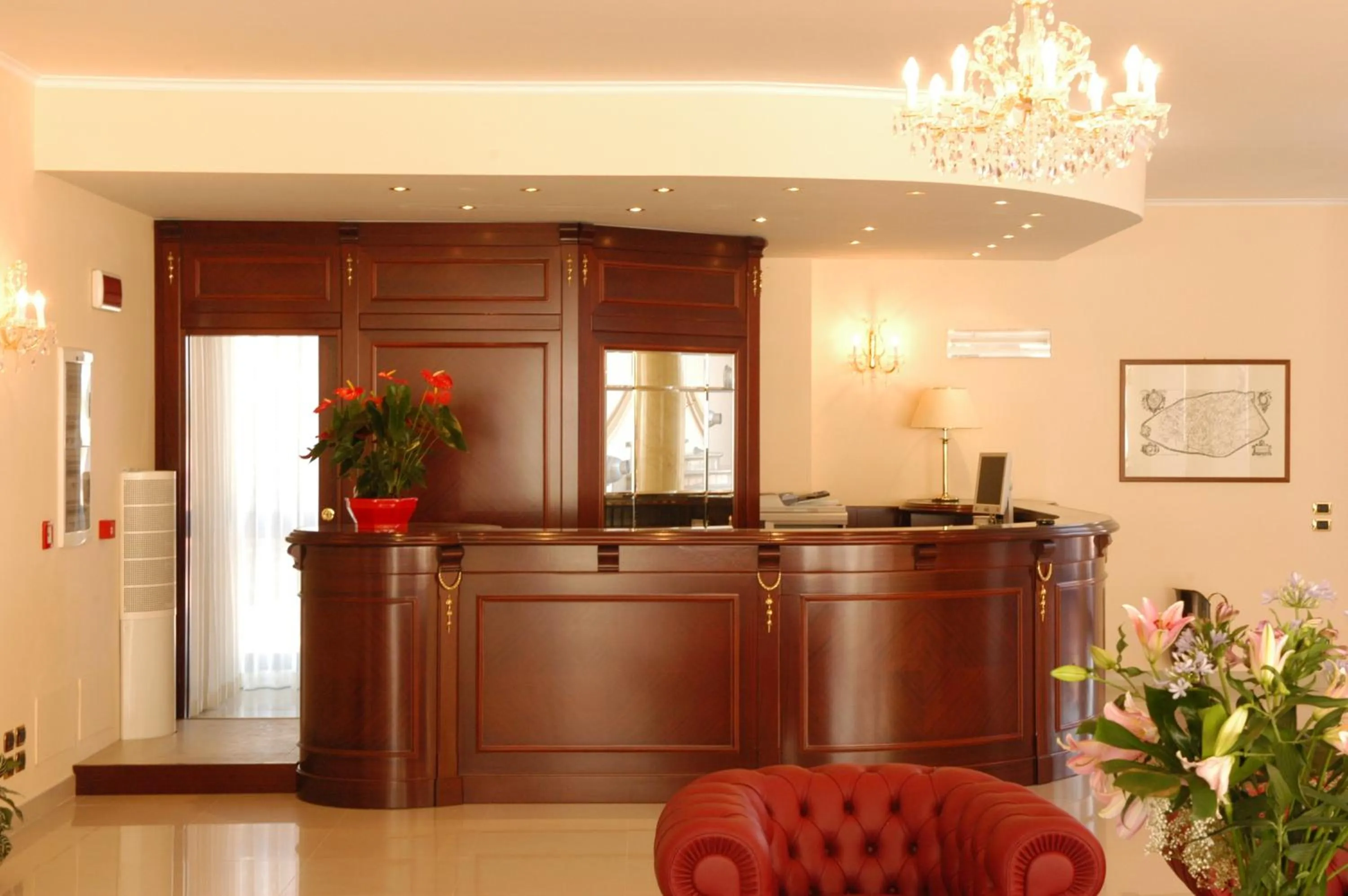 Lobby or reception in Pilgrim's Hotel