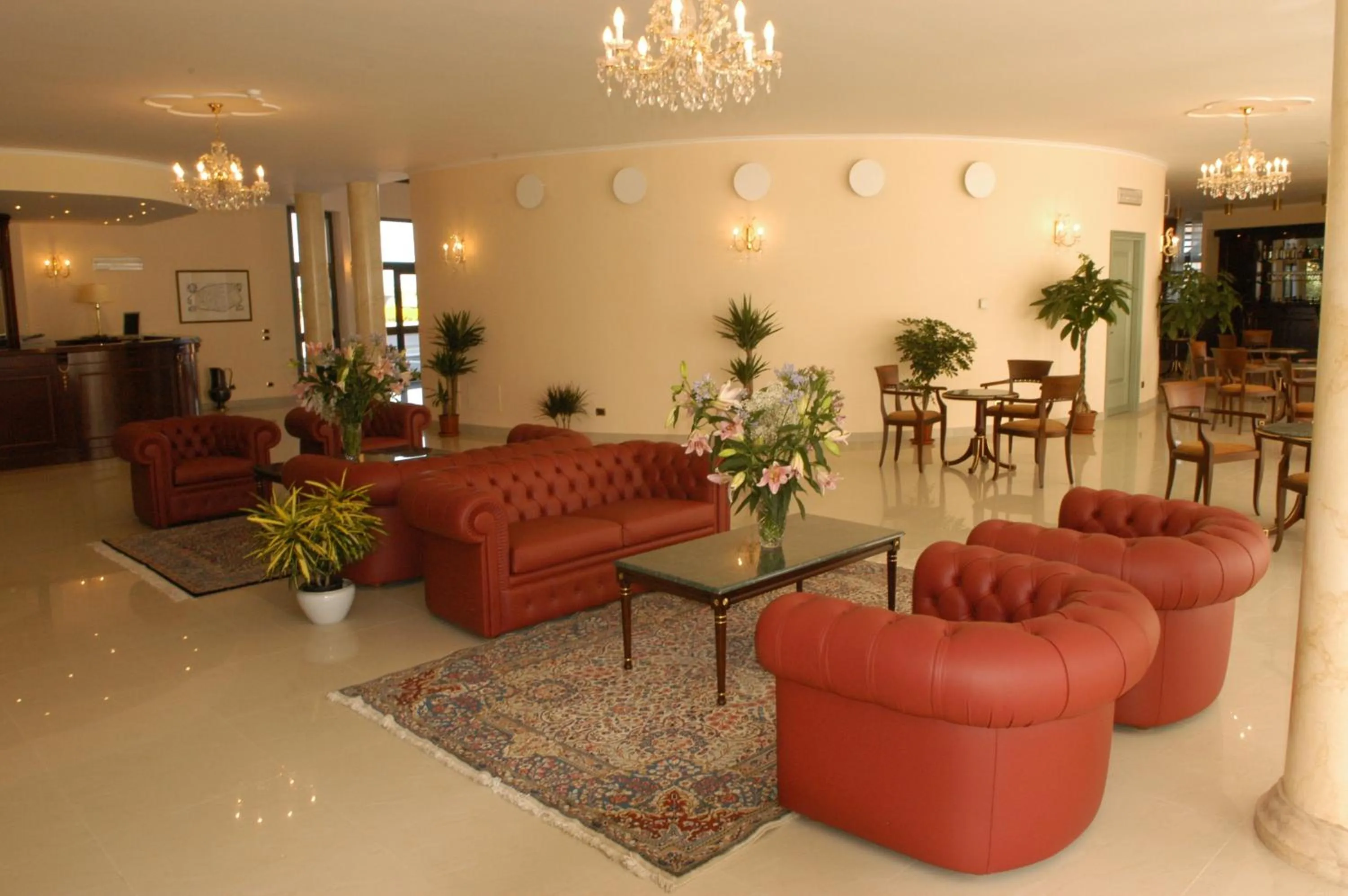 Lobby or reception in Pilgrim's Hotel