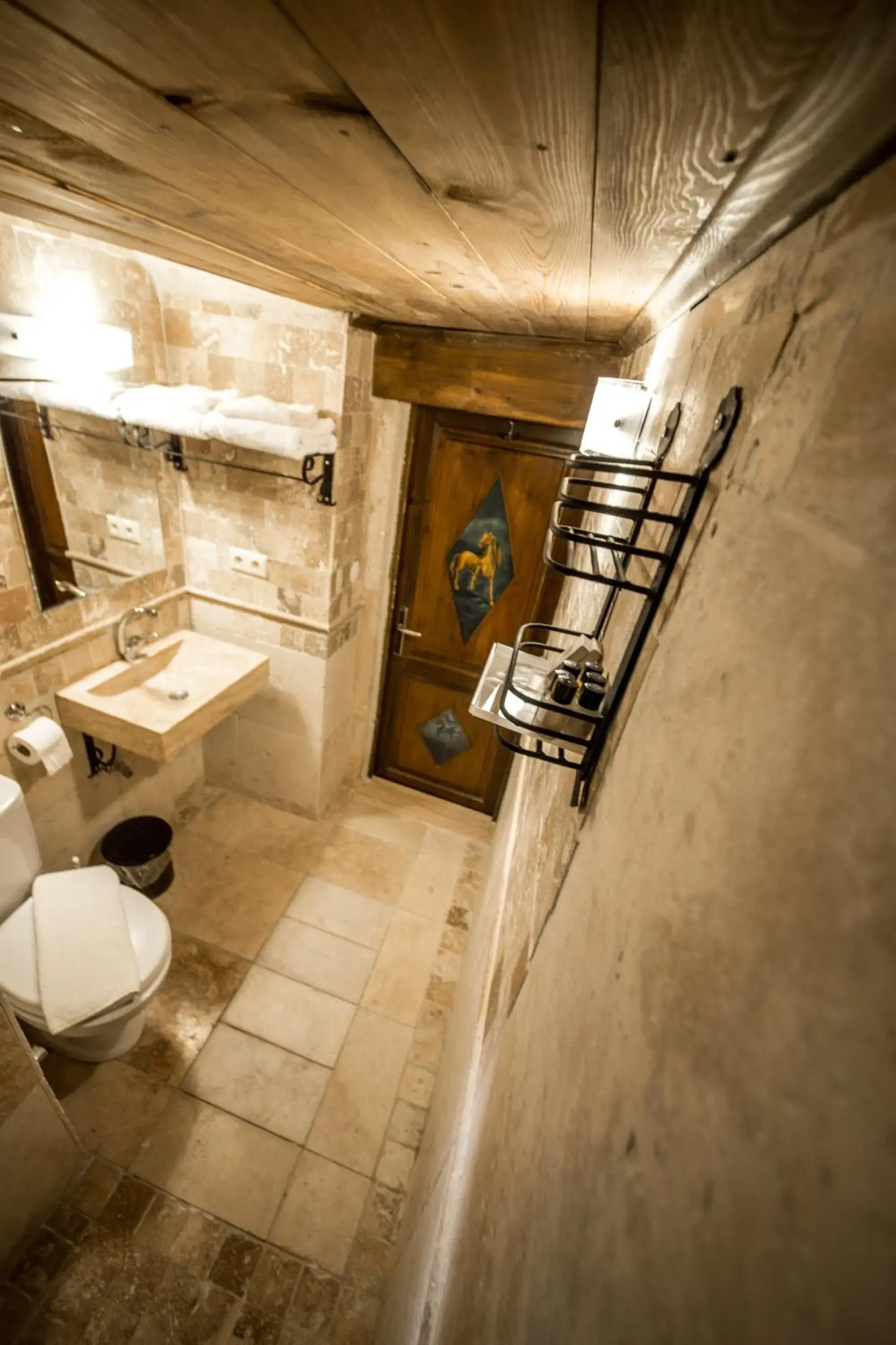 Bathroom in Harkasos Cave Hotel Bathroom in Harkasos Cave Hotel