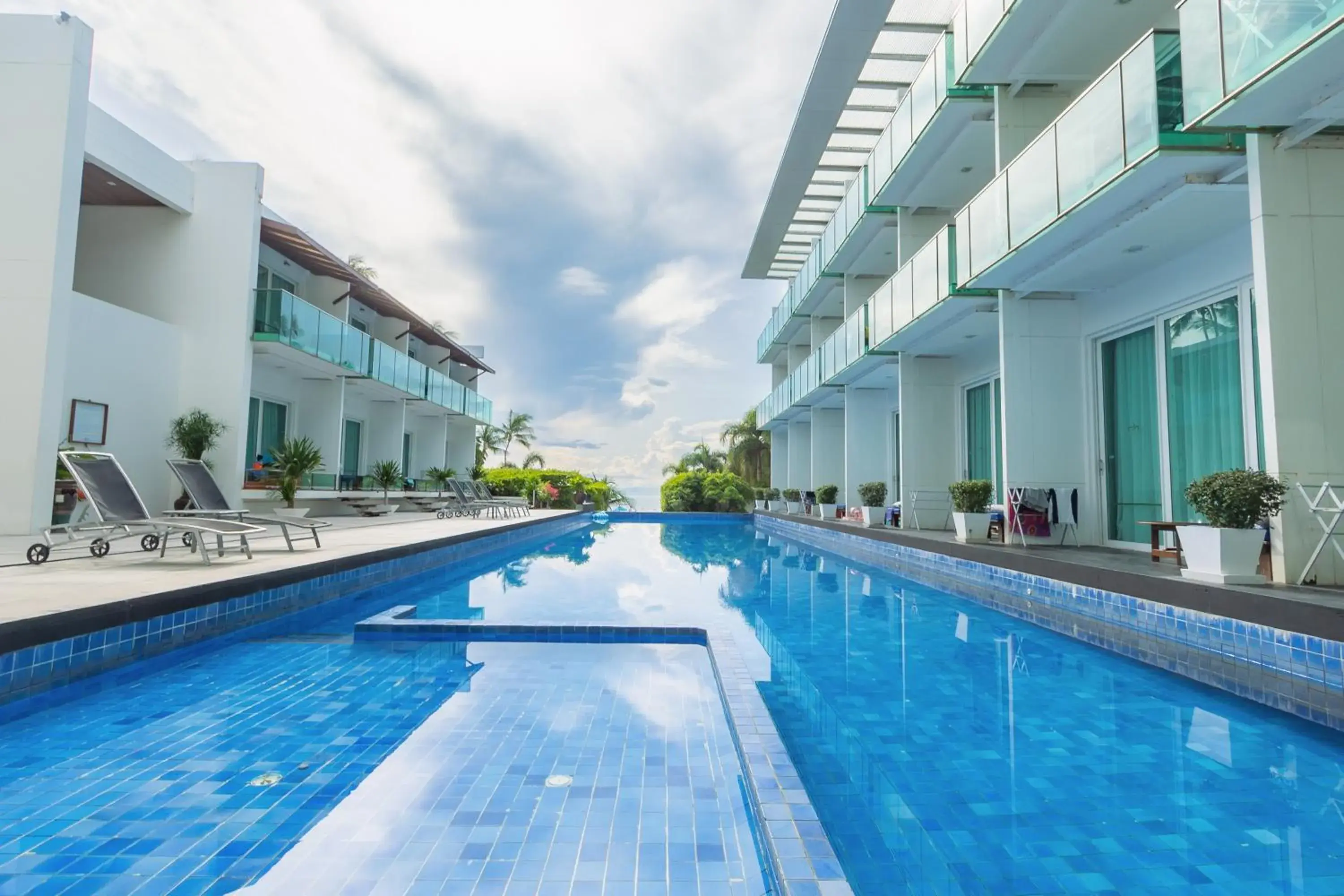 Pool view in KC Beach Club & Pool Villas Pool view in KC Beach Club & Pool Villas