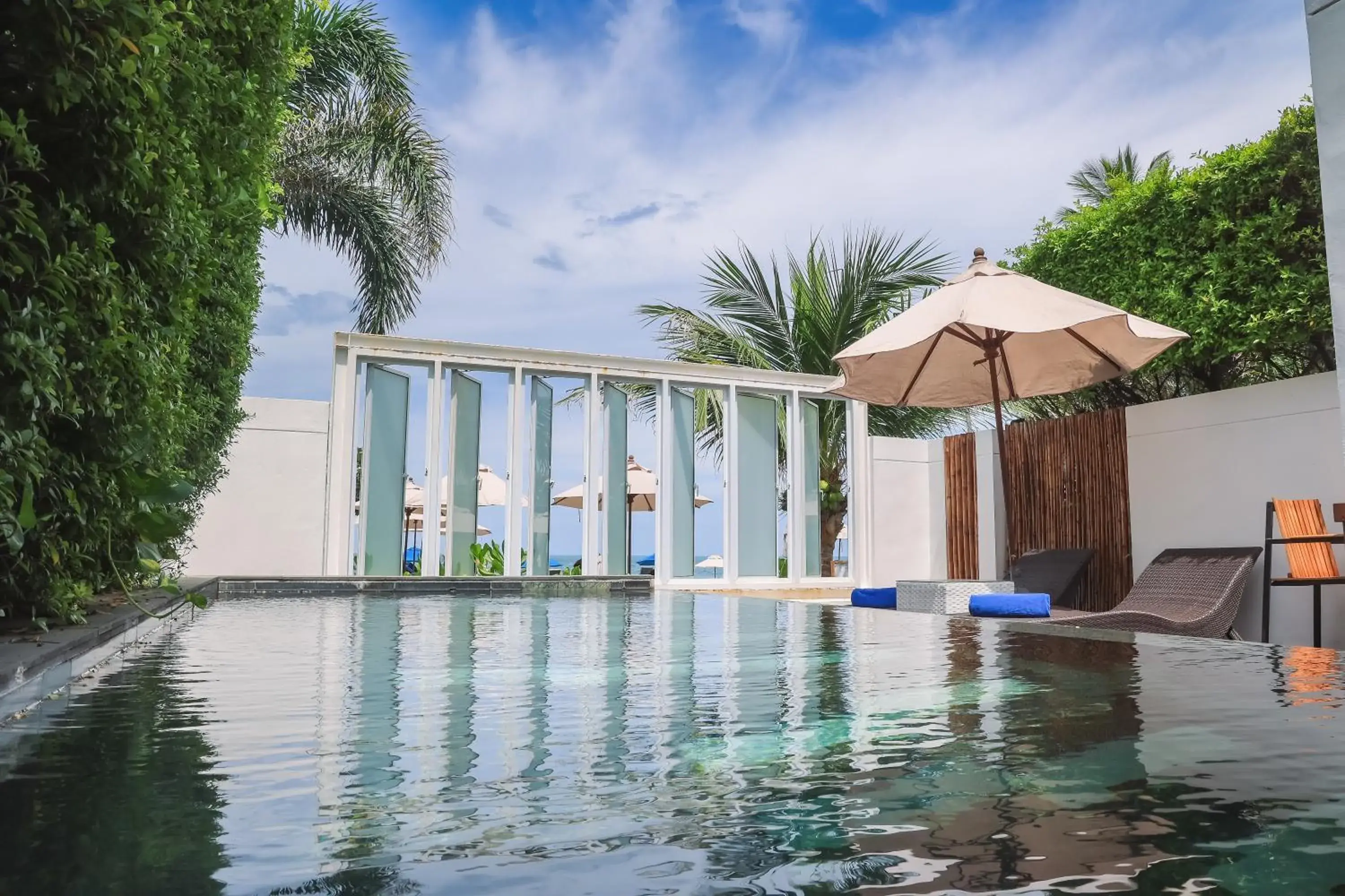 Pool view in KC Beach Club & Pool Villas Pool view in KC Beach Club & Pool Villas