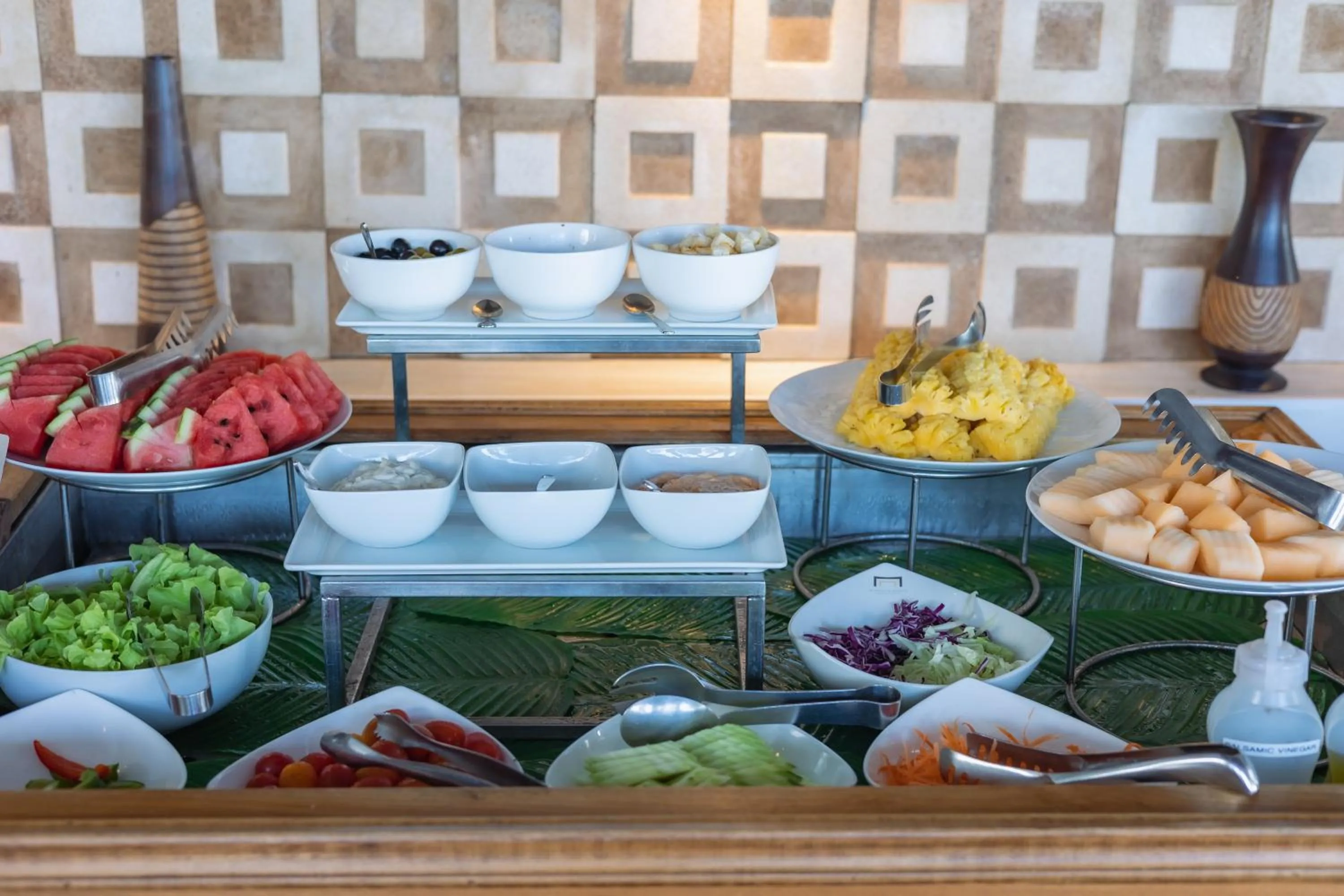 Food and drinks in KC Beach Club & Pool Villas