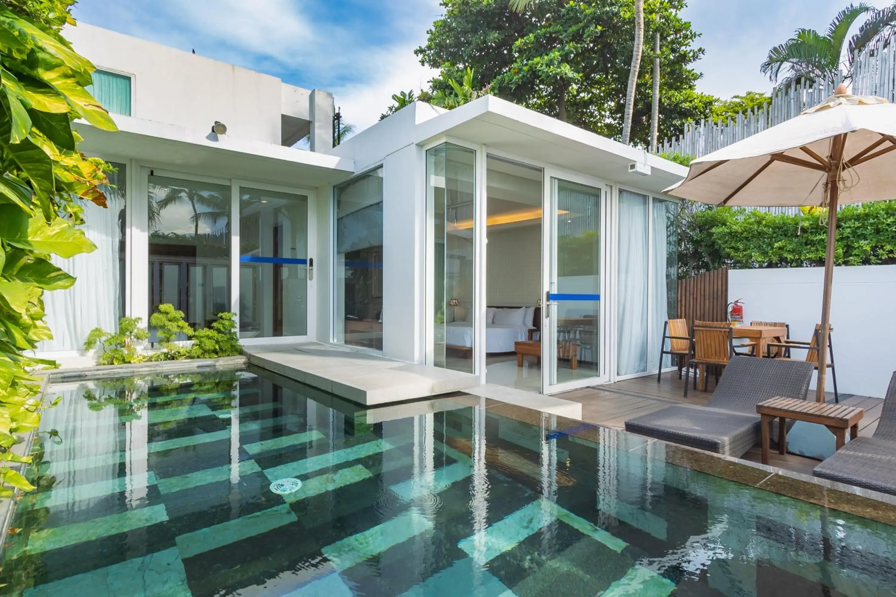 Pool view in KC Beach Club & Pool Villas Pool view in KC Beach Club & Pool Villas