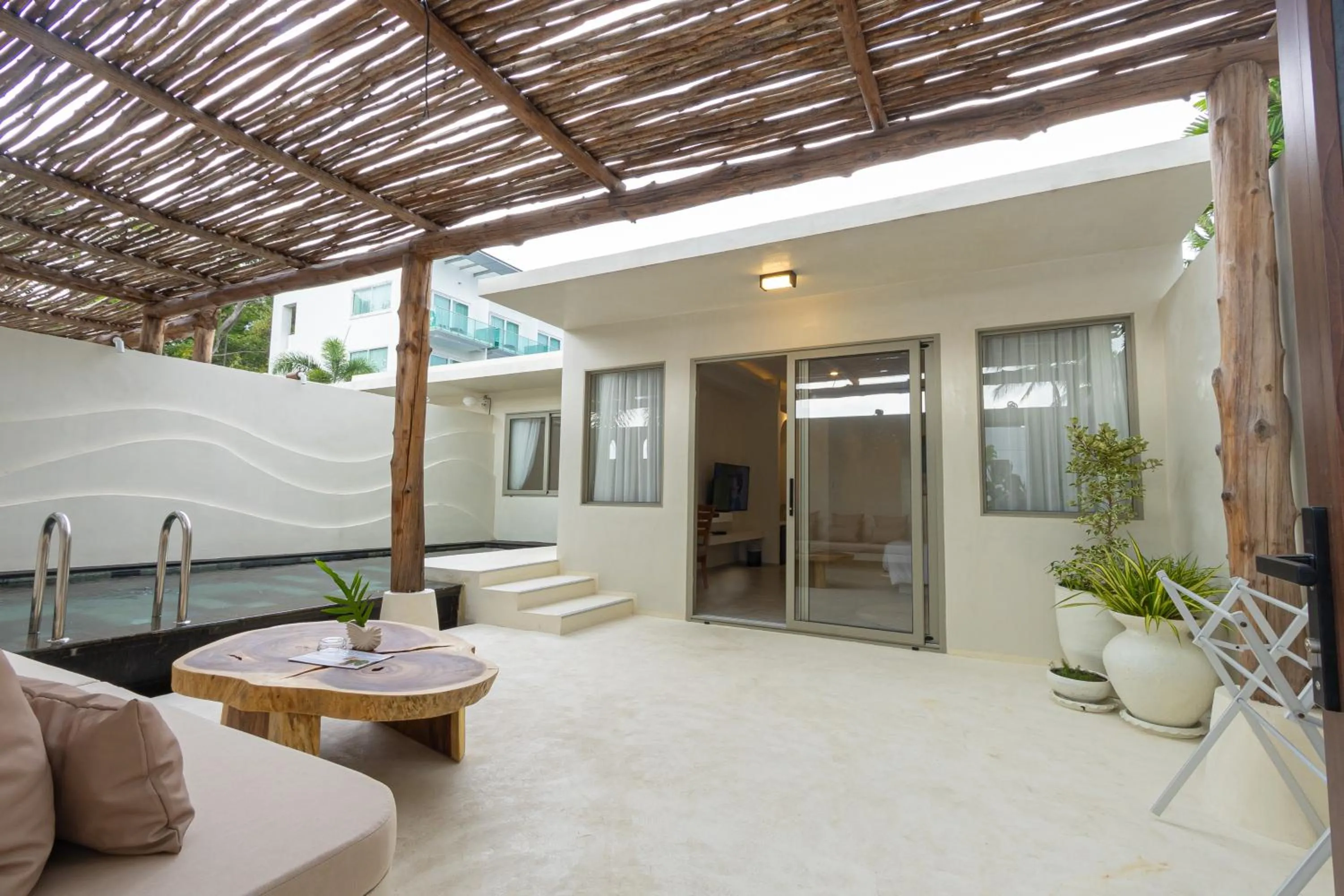 Seating area in KC Beach Club & Pool Villas