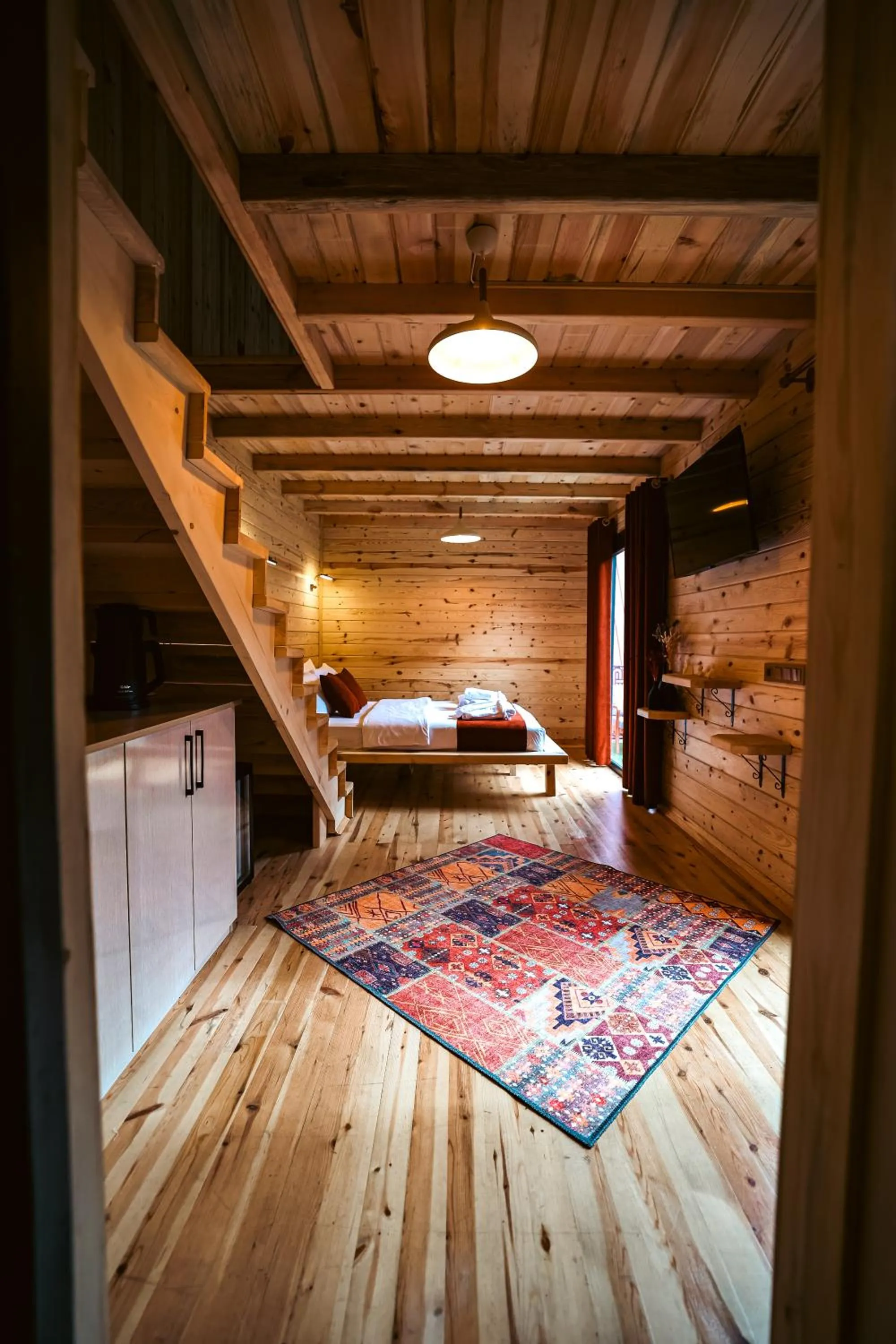 Bed in bungalove tatil köyü