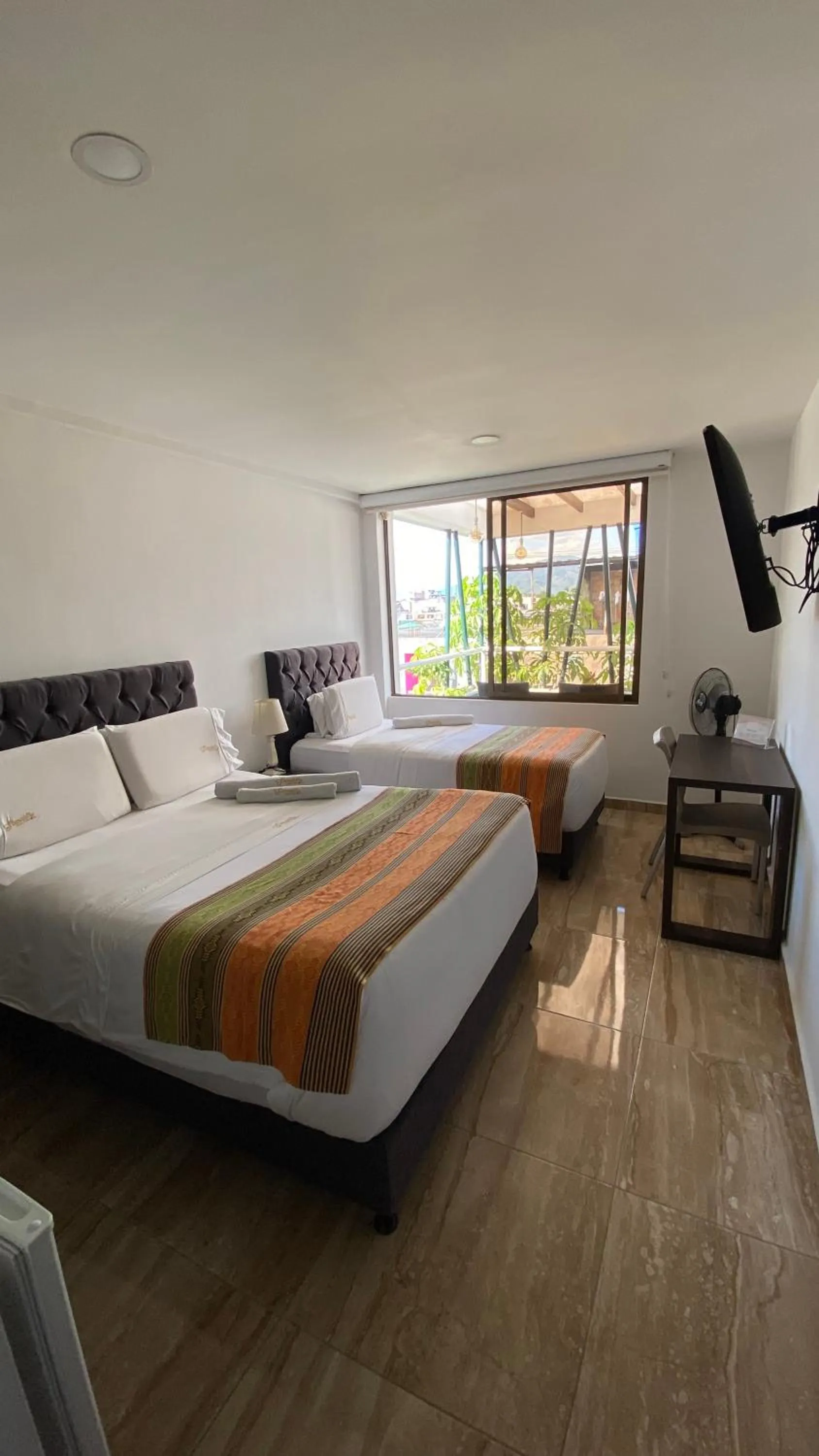 Bed in Samalá Casa Hotel