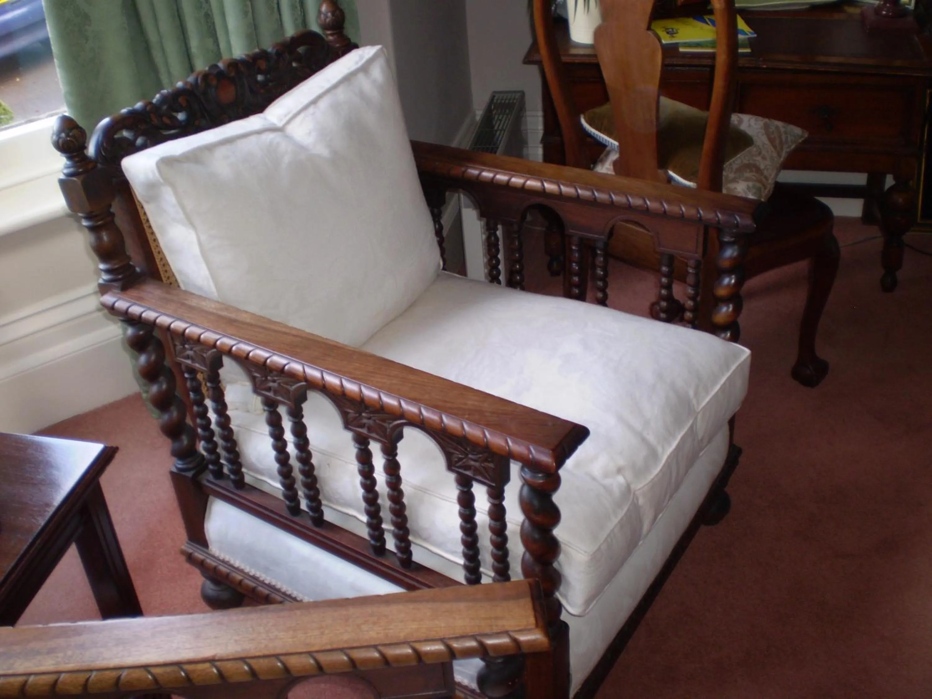 Seating area in Badger Towers