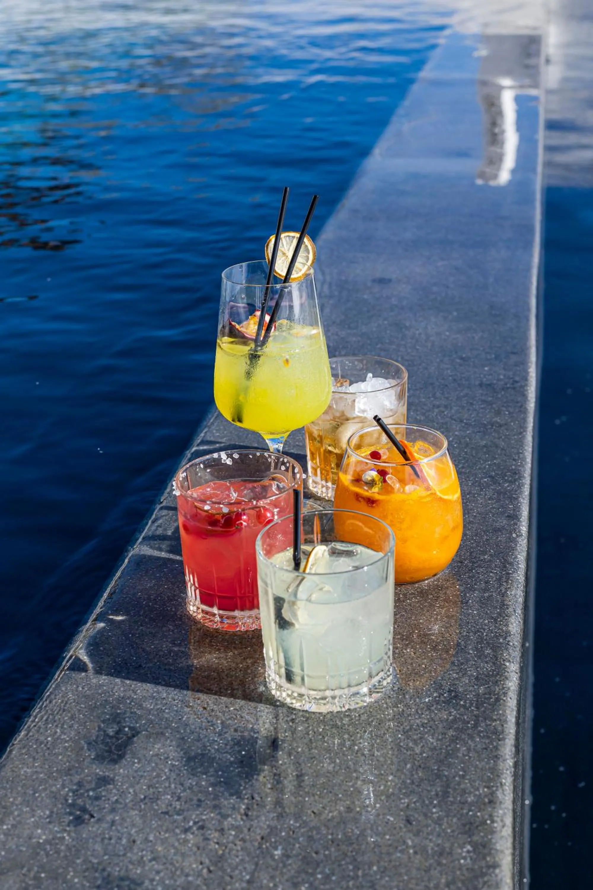 Swimming pool in Tagoo Black Mykonos