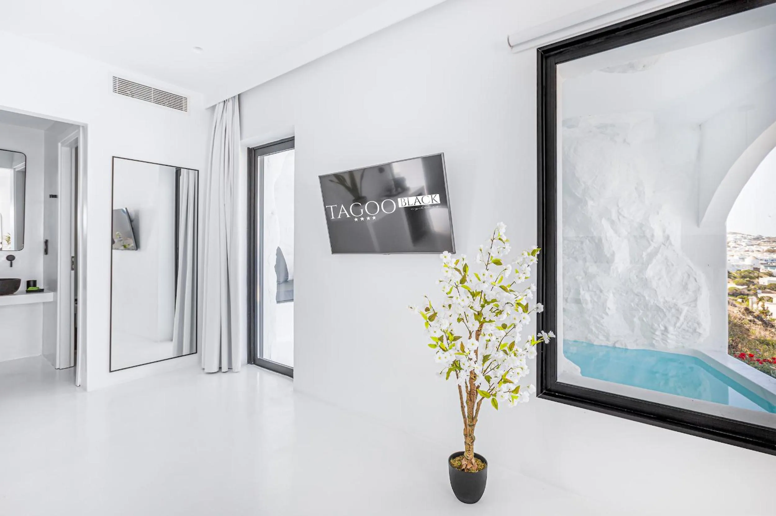 View (from property/room) in Tagoo Black Mykonos