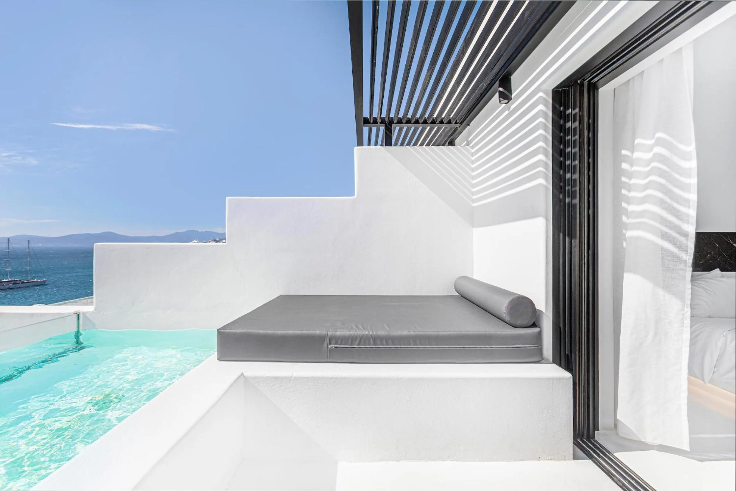 Balcony/Terrace in Tagoo Black Mykonos