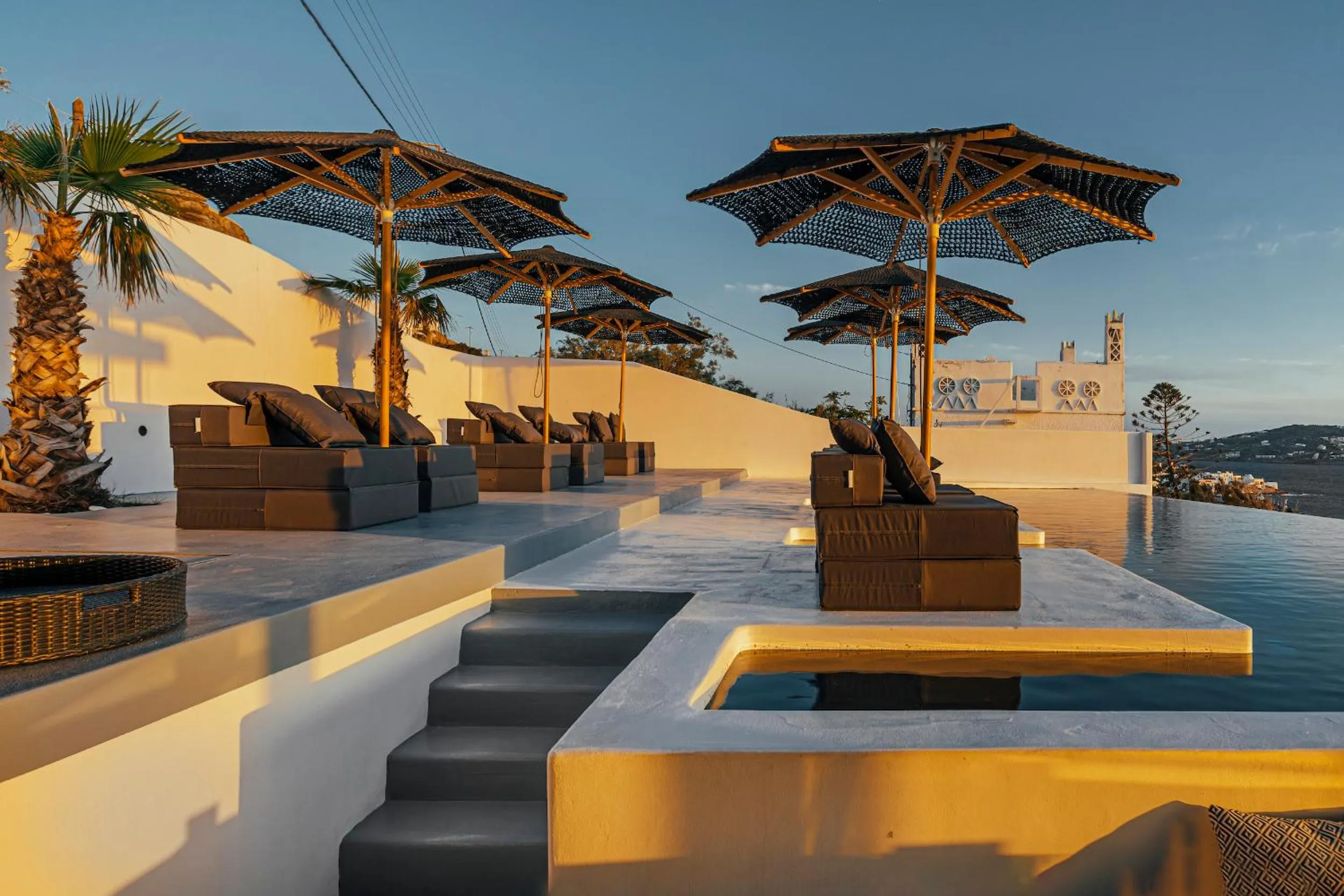 Swimming pool in Tagoo Black Mykonos
