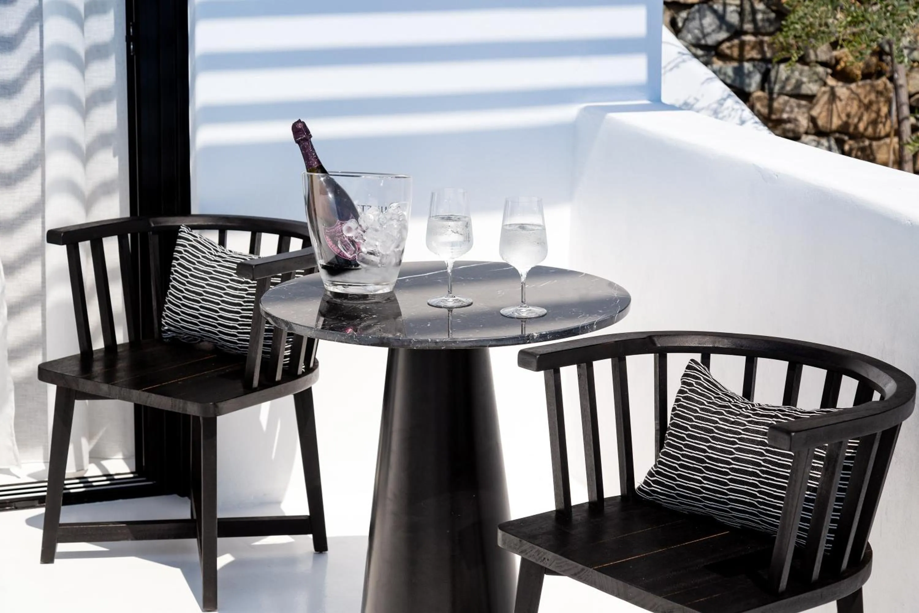 Balcony/Terrace in Tagoo Black Mykonos