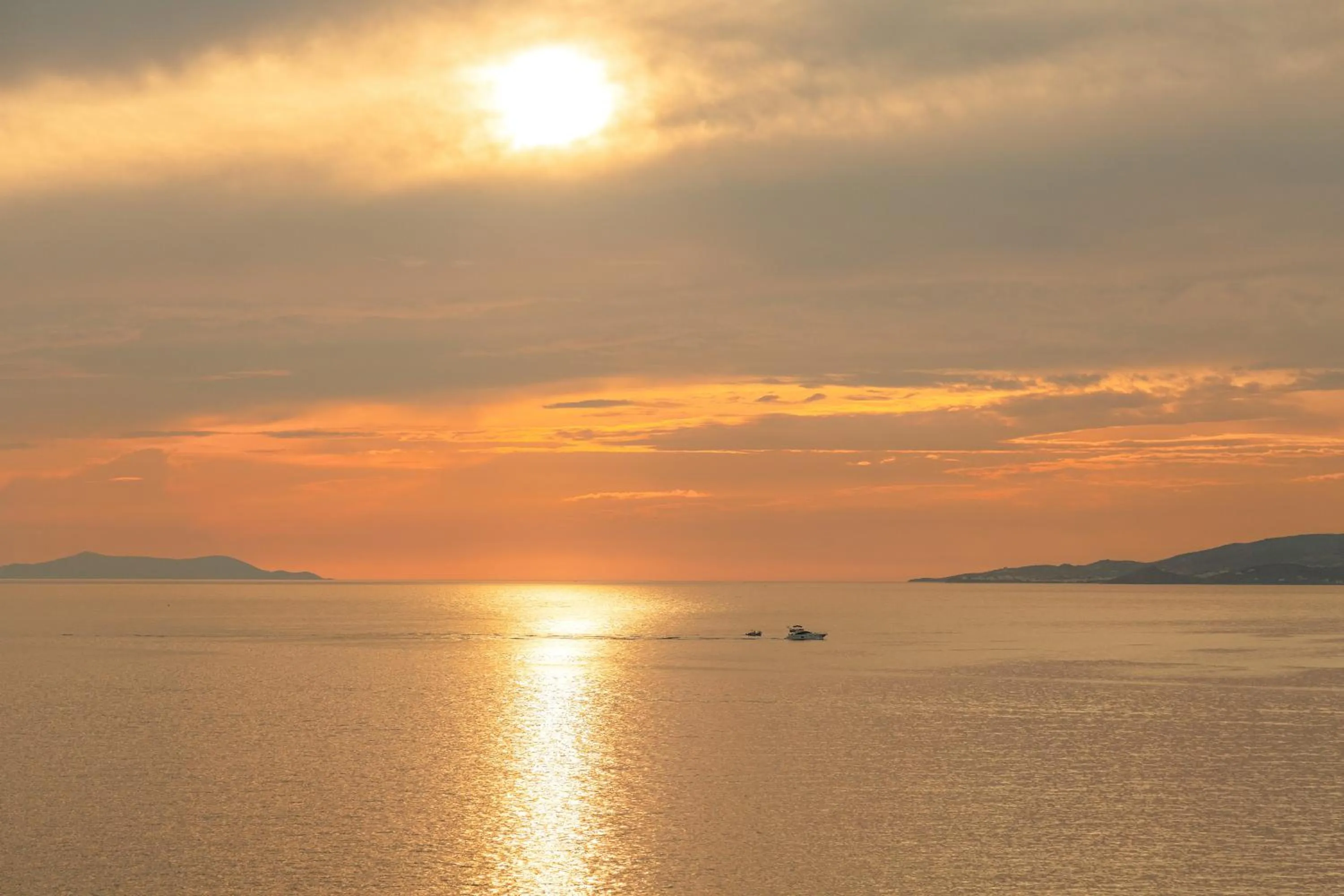 Sunset in Tagoo Black Mykonos