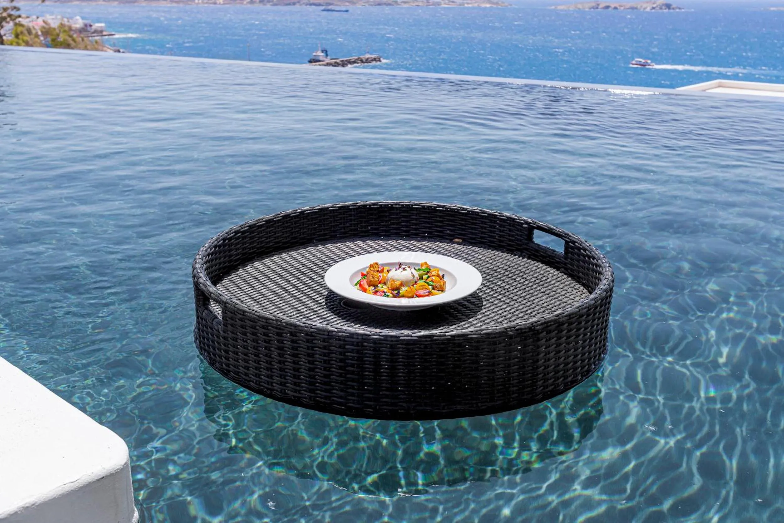 Food close-up in Tagoo Black Mykonos