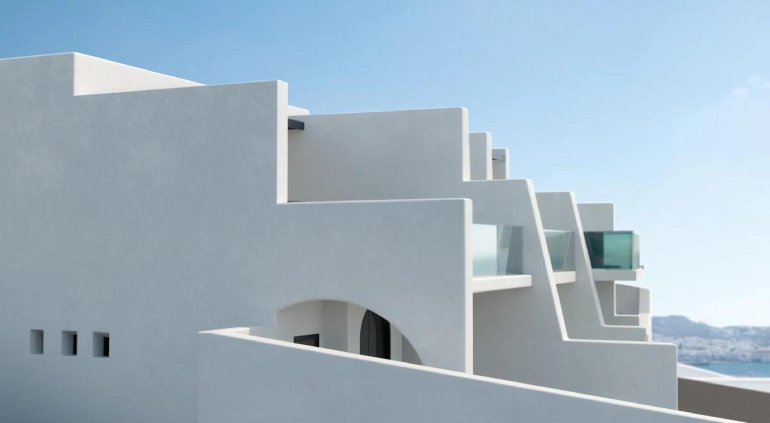 Property building in Tagoo Black Mykonos