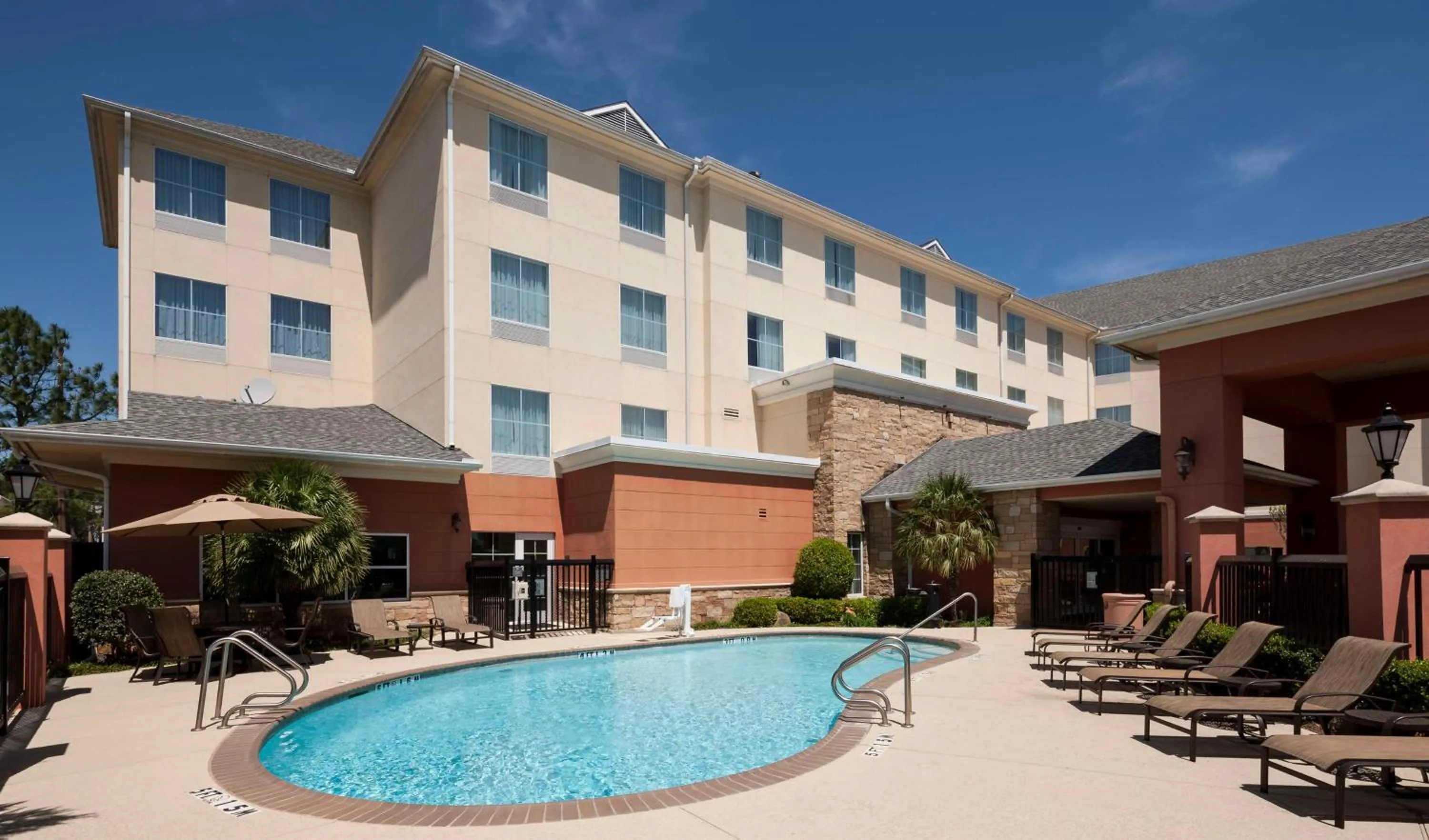 Pool view in Homewood Suites by Hilton Houston Stafford Sugar Land