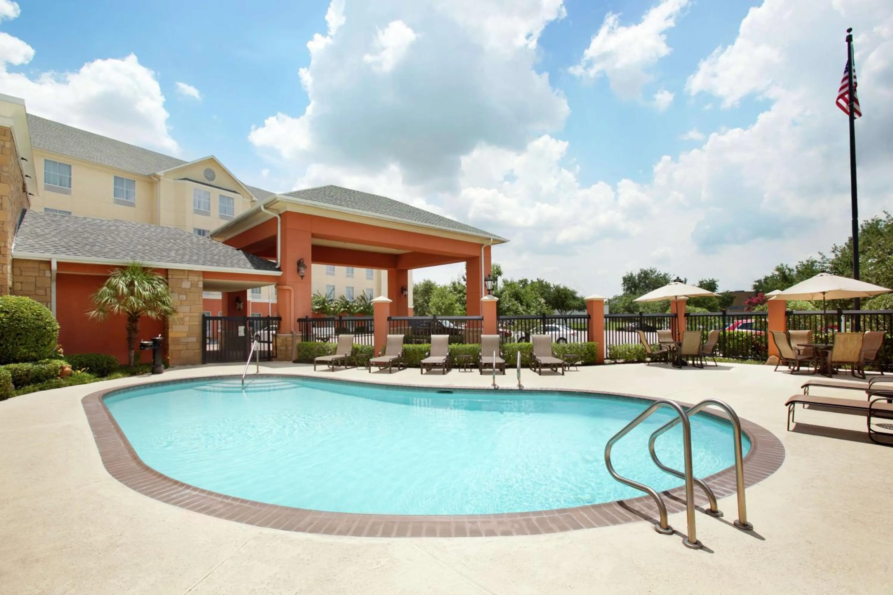 Pool view in Homewood Suites by Hilton Houston Stafford Sugar Land