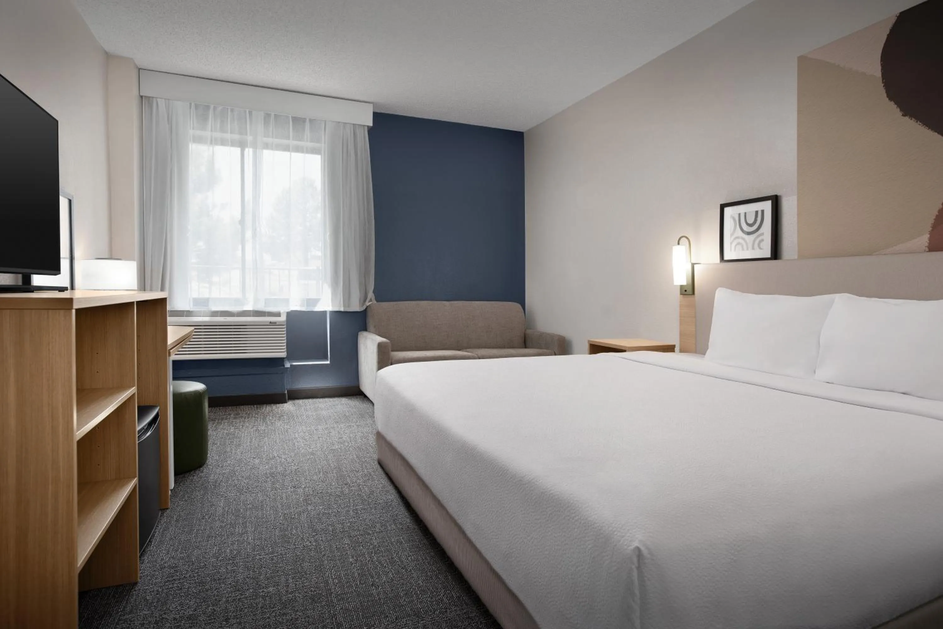 TV and multimedia, Bed in Spark by Hilton Denver Tech Center Greenwood Village