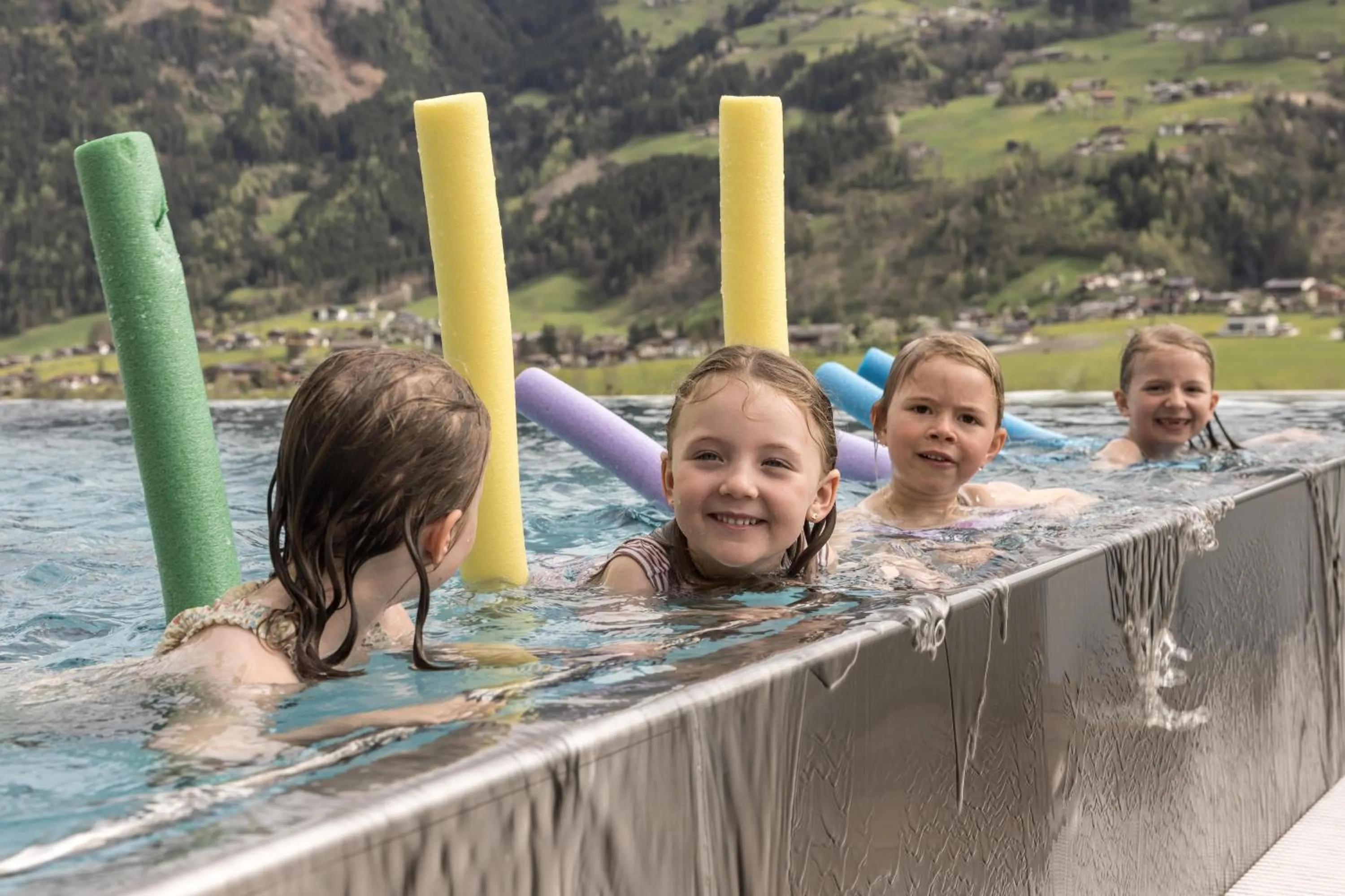 Pool view in Alpin Family Resort Seetal