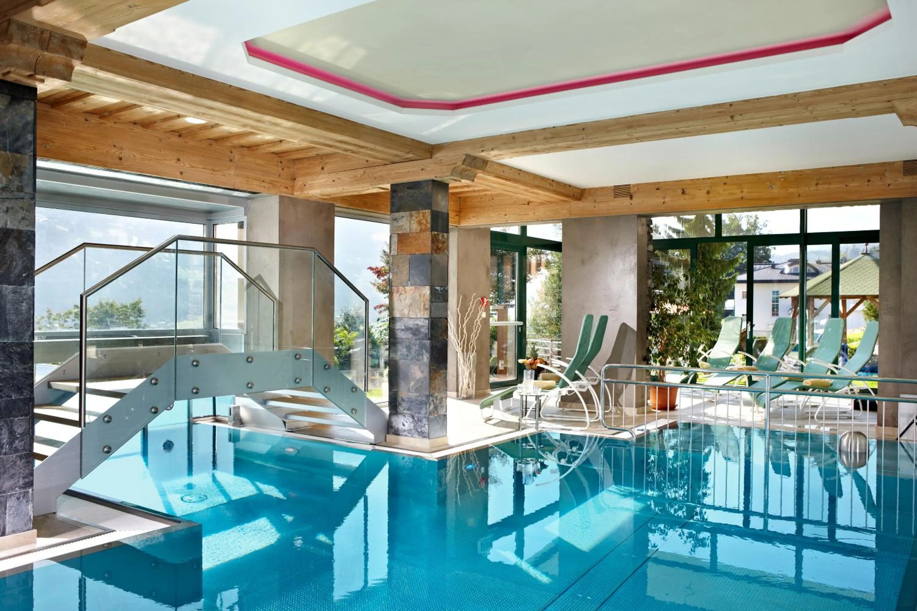 Pool view in Alpin Family Resort Seetal