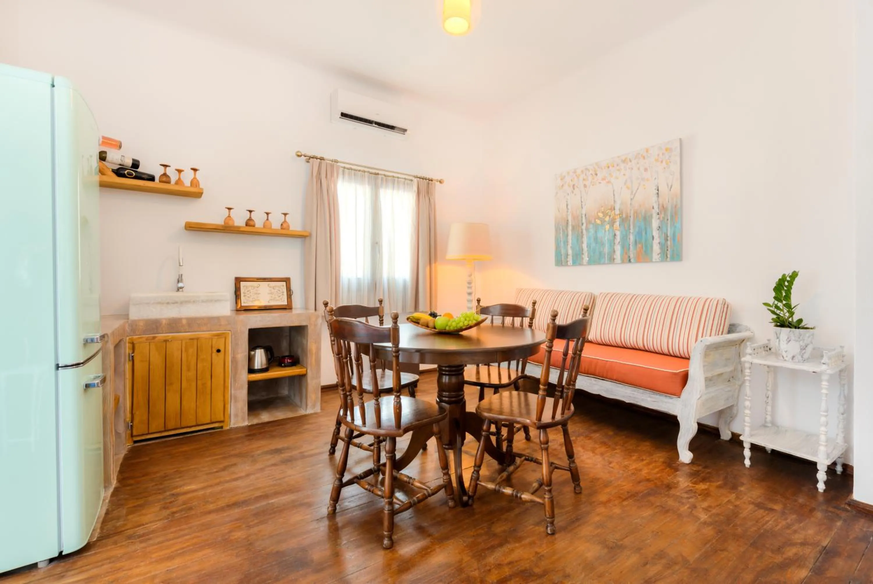 Living room in Pasithea Suites