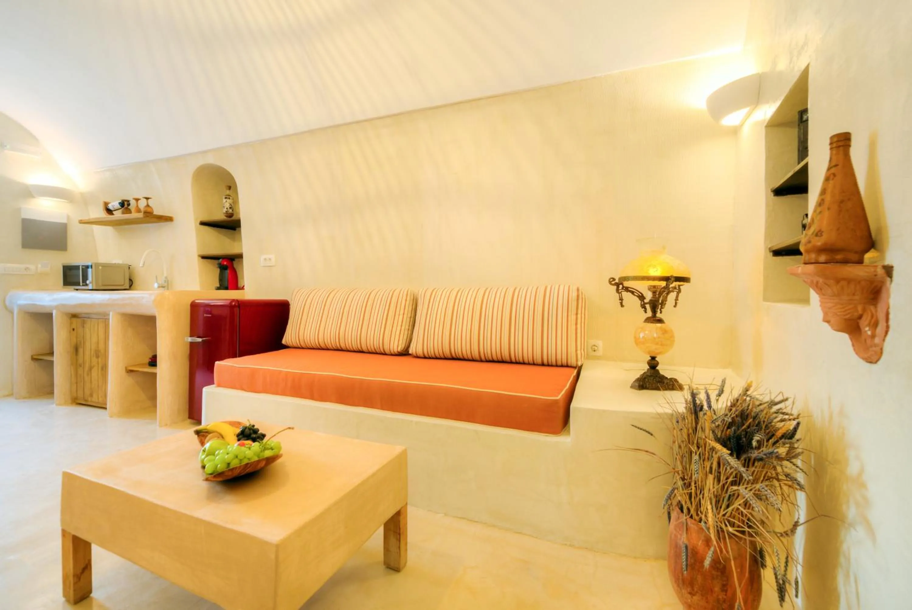 Living room in Pasithea Suites