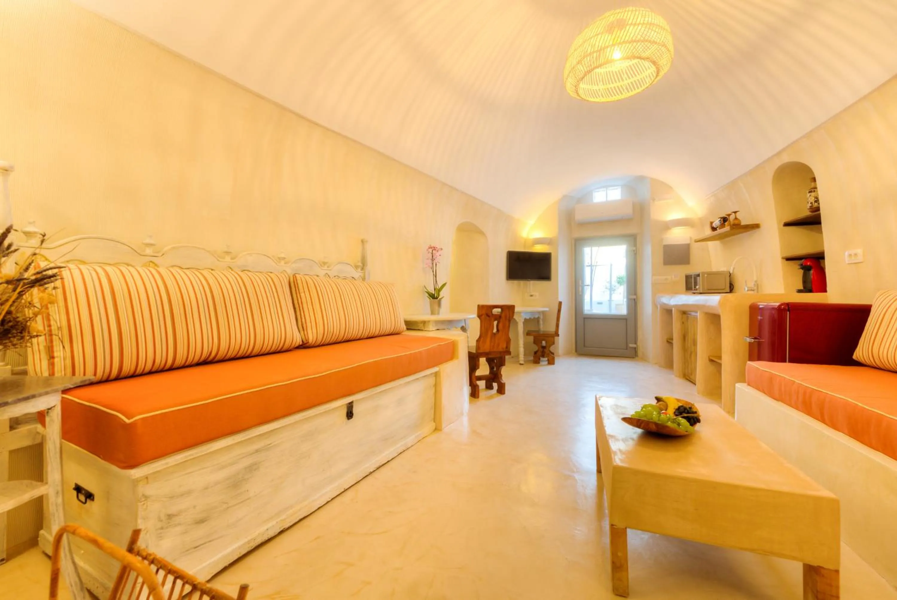 Living room in Pasithea Suites