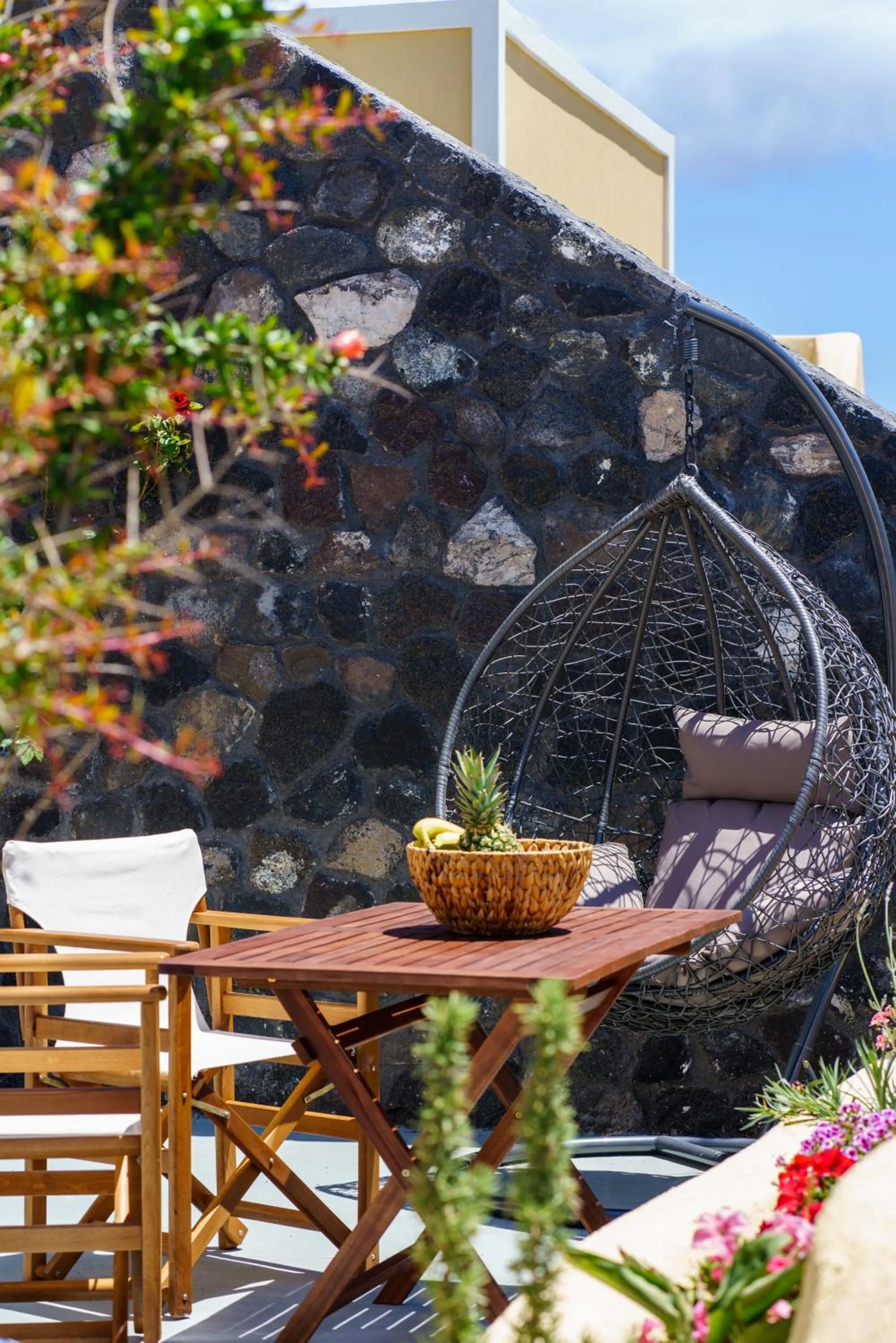 Patio in Pasithea Suites