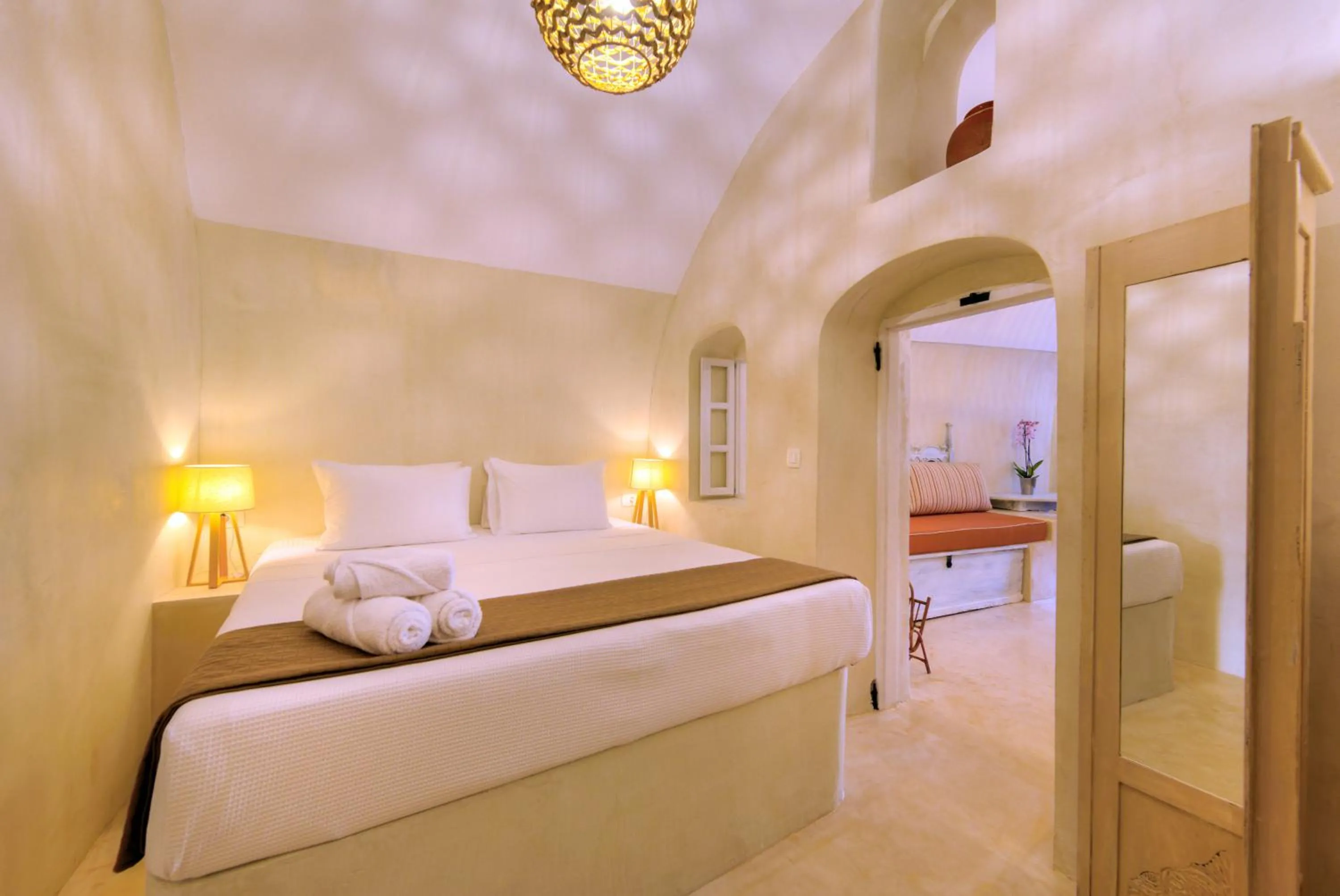 Bed in Pasithea Suites