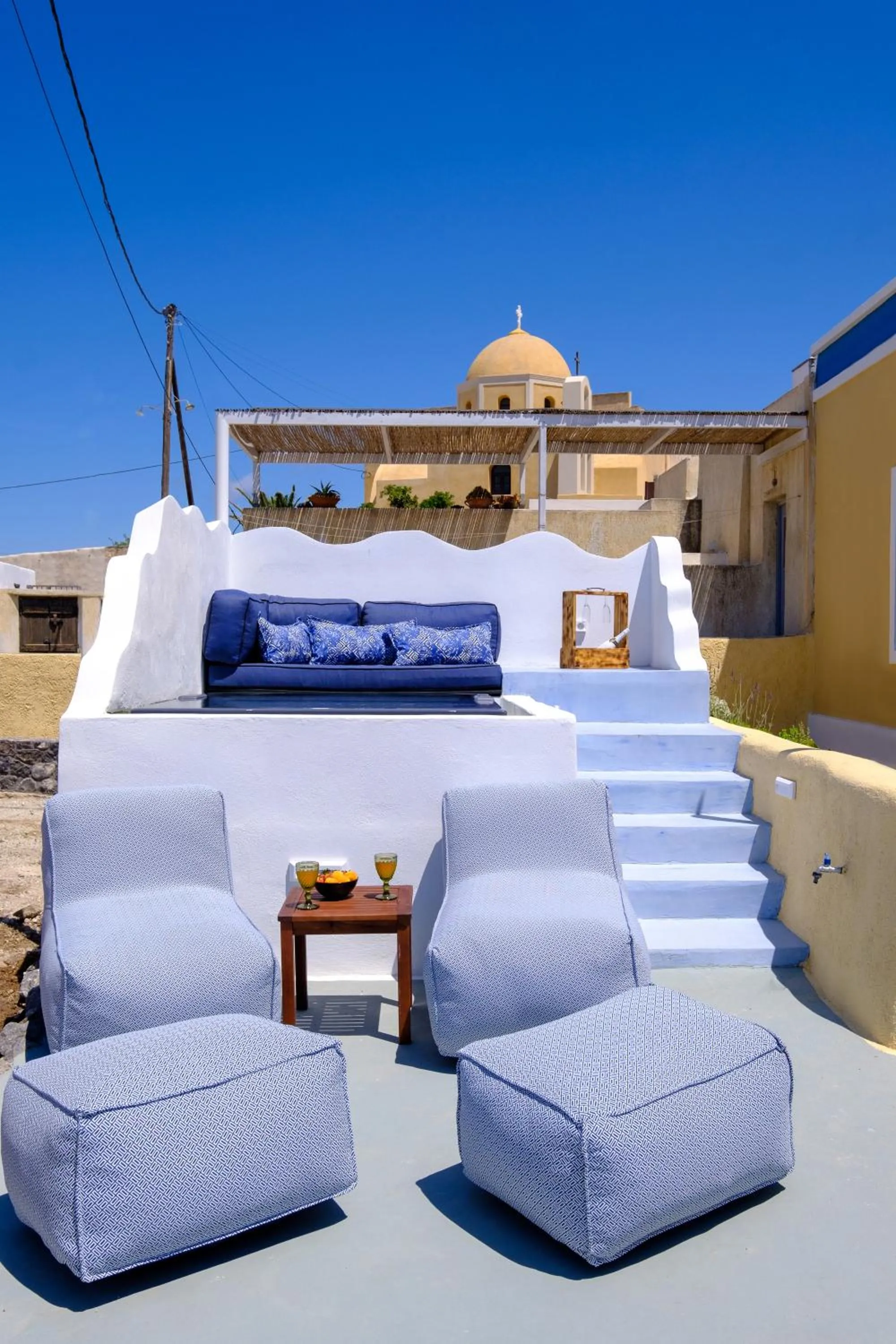 Patio in Pasithea Suites