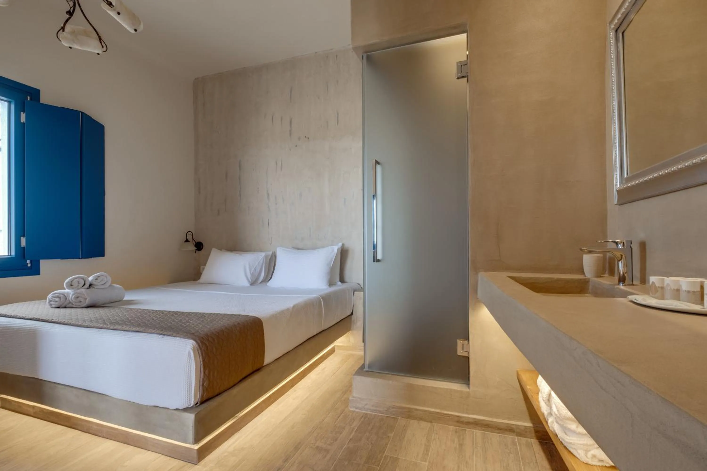 Bed in Pasithea Suites