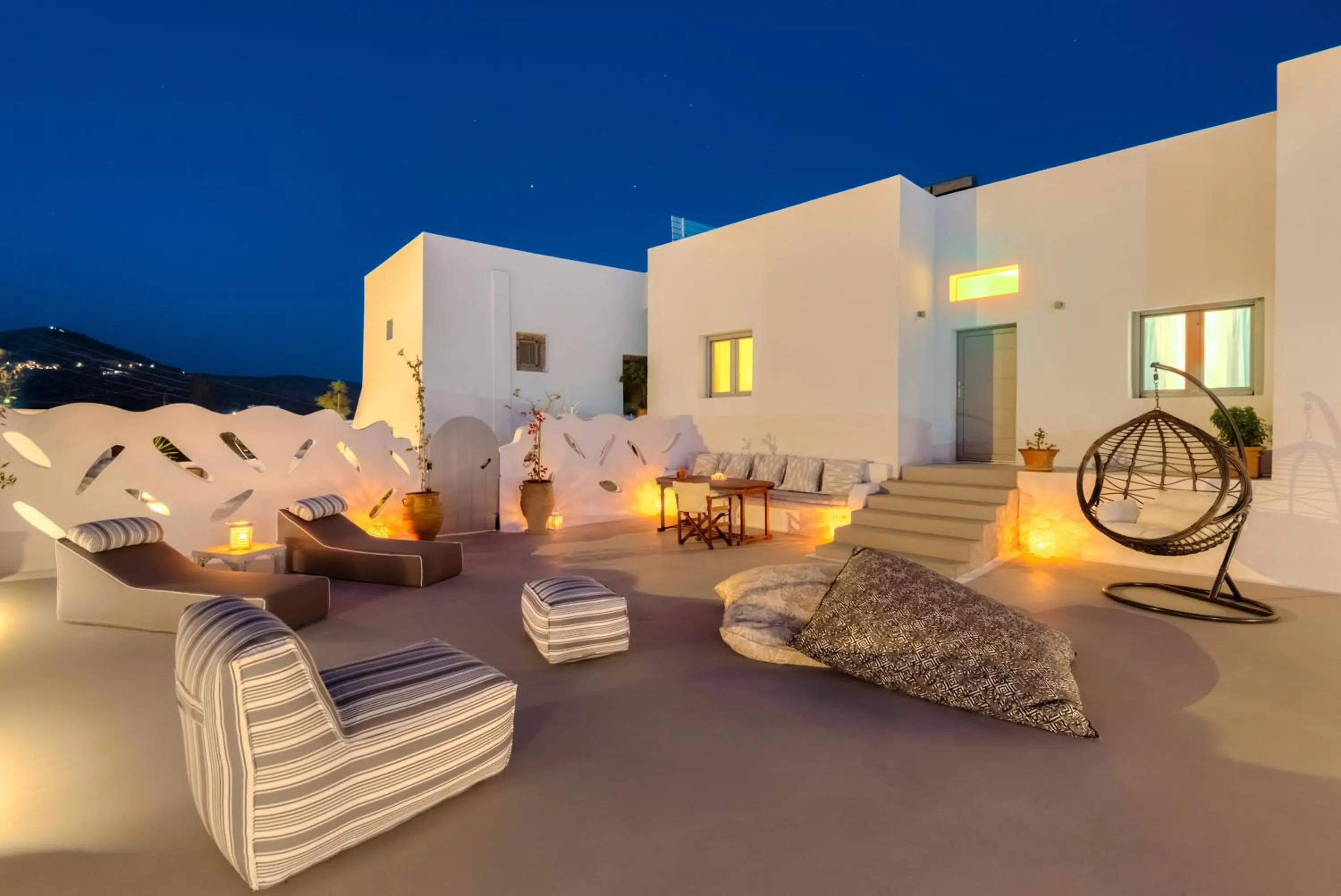 Patio in Pasithea Suites