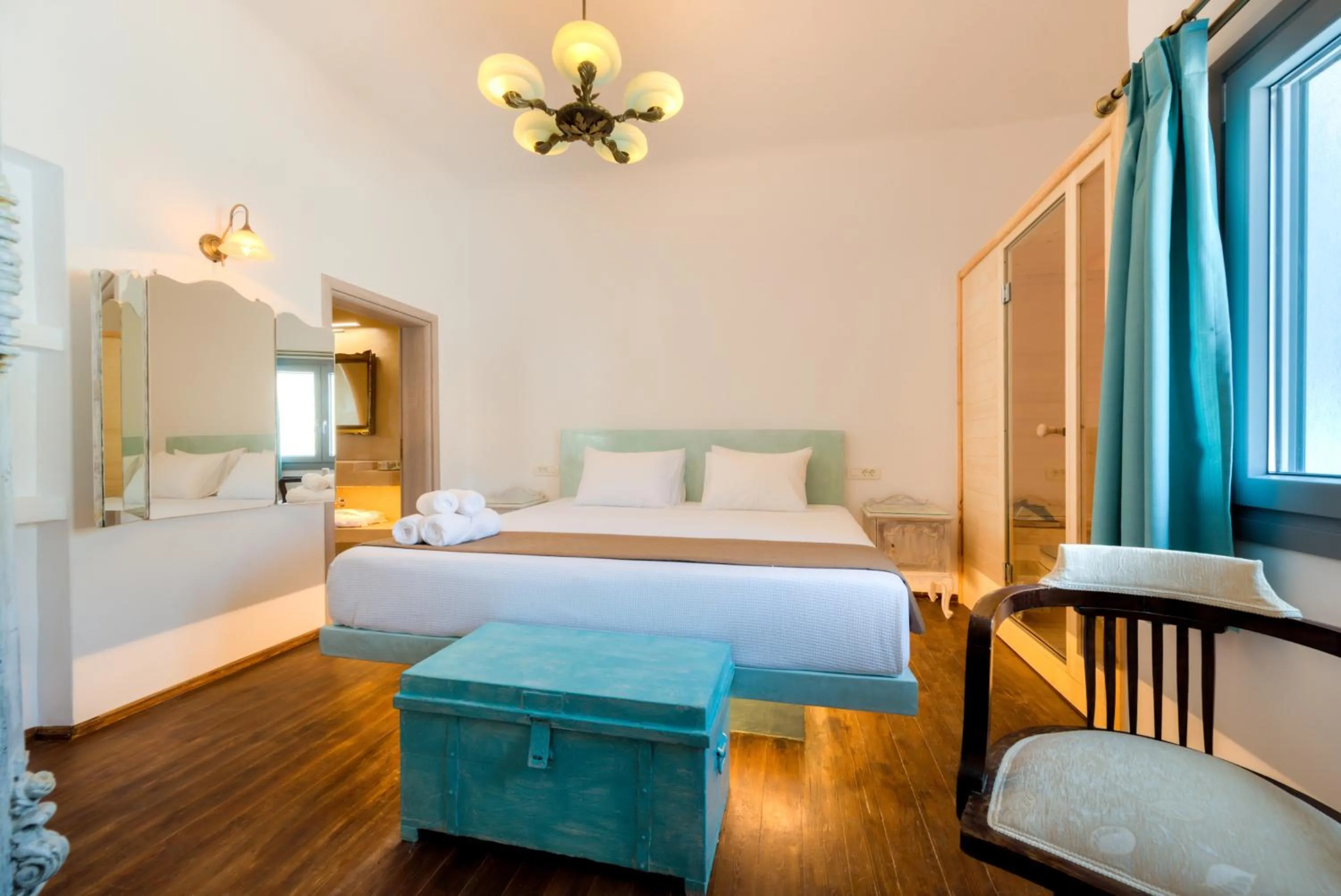 Bed in Pasithea Suites