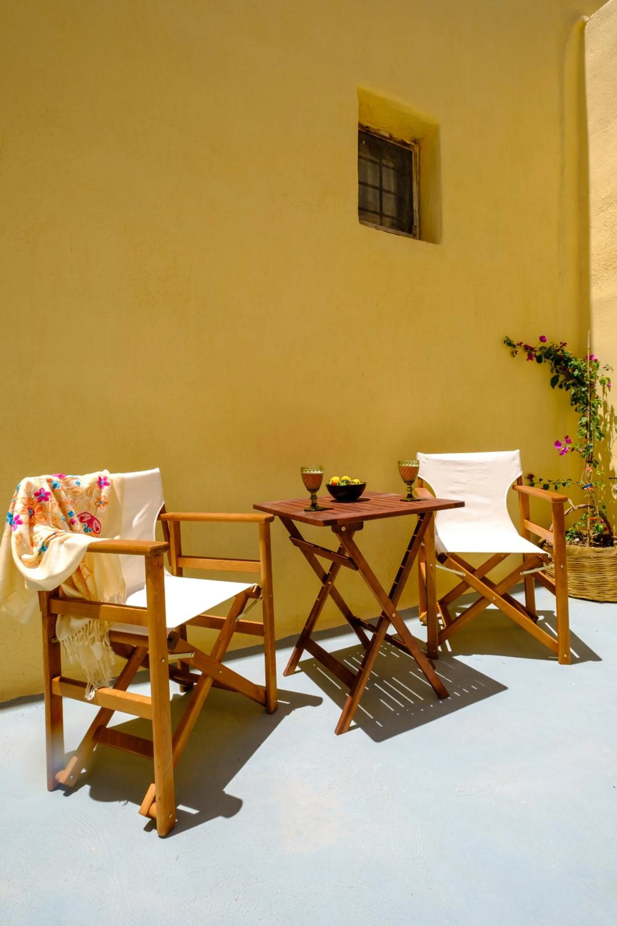Patio in Pasithea Suites