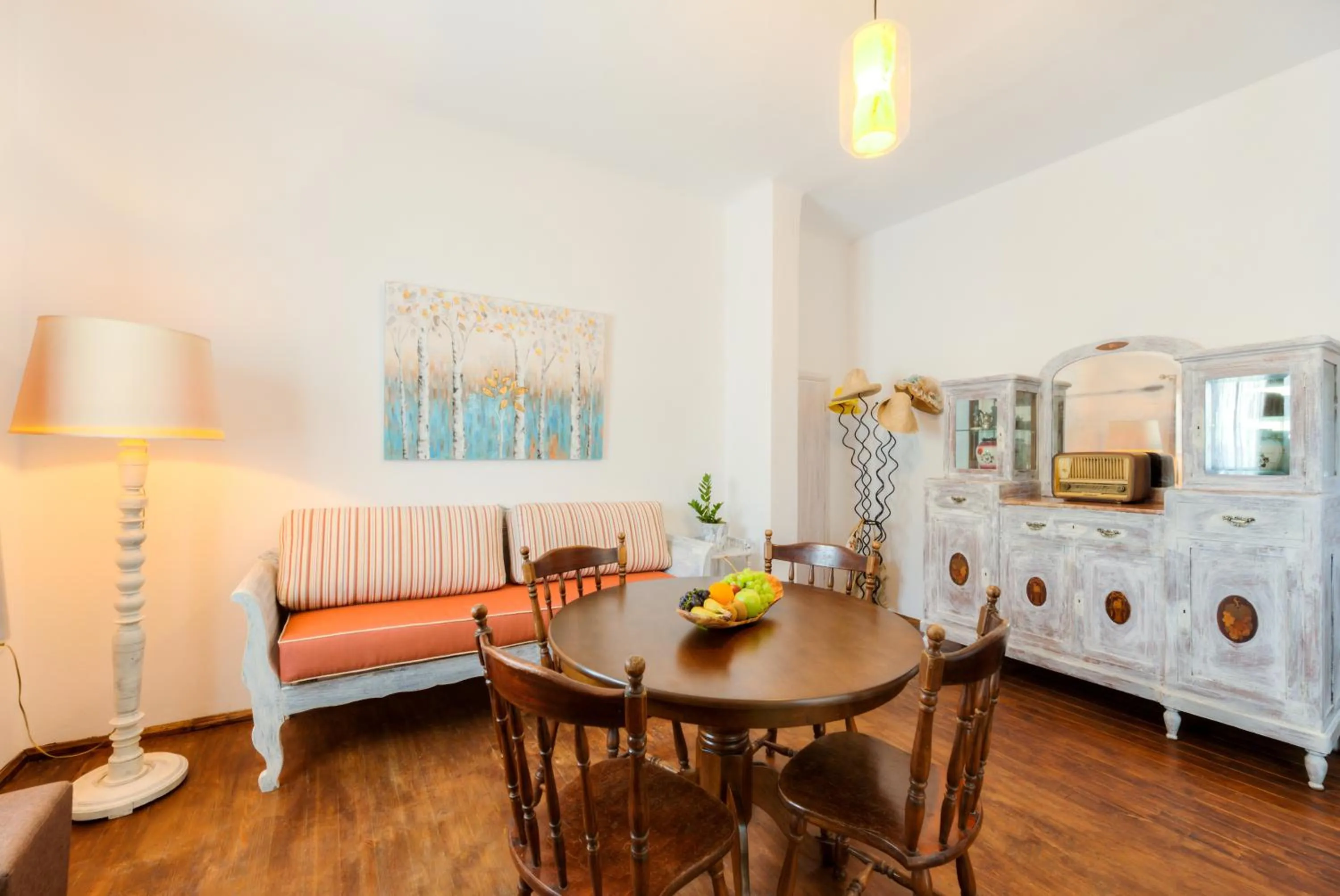 Living room in Pasithea Suites
