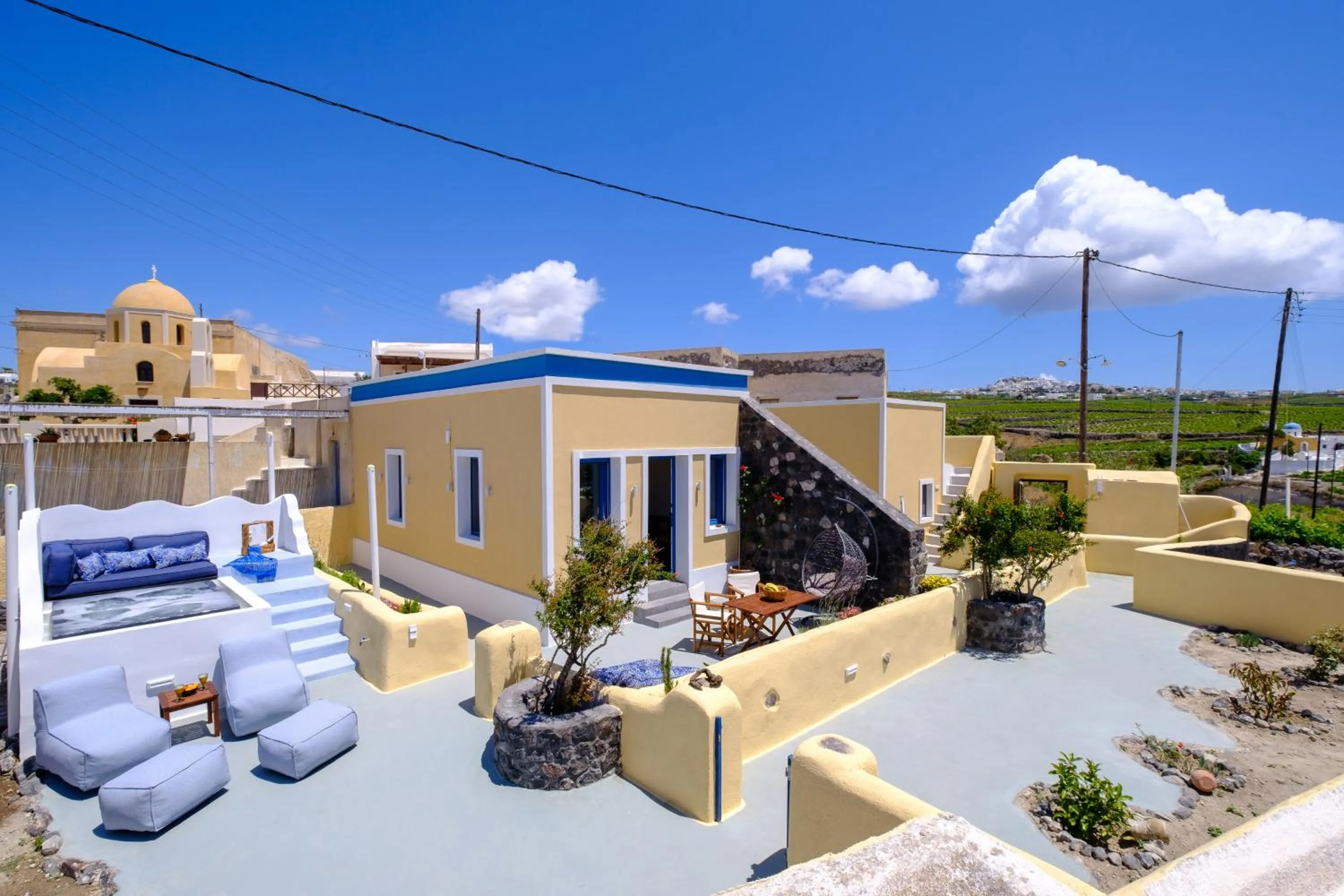 Patio in Pasithea Suites