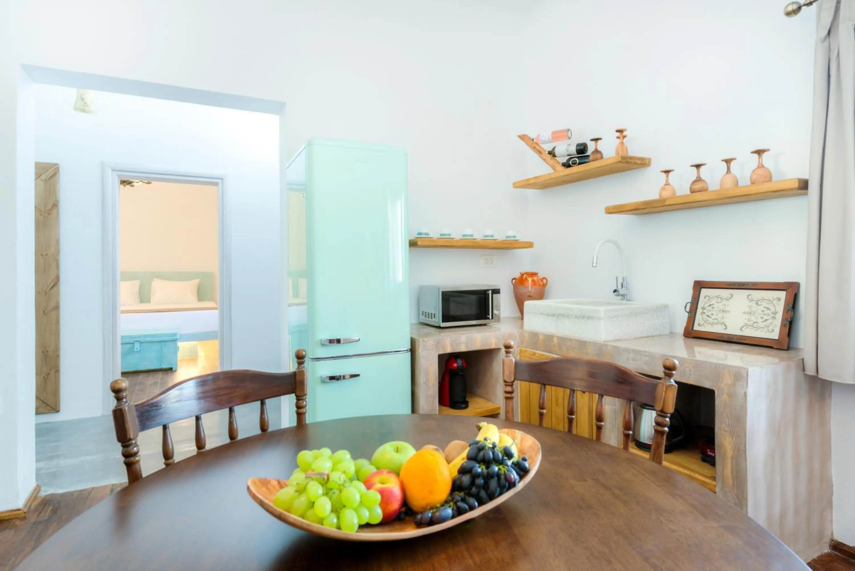 Kitchen or kitchenette in Pasithea Suites