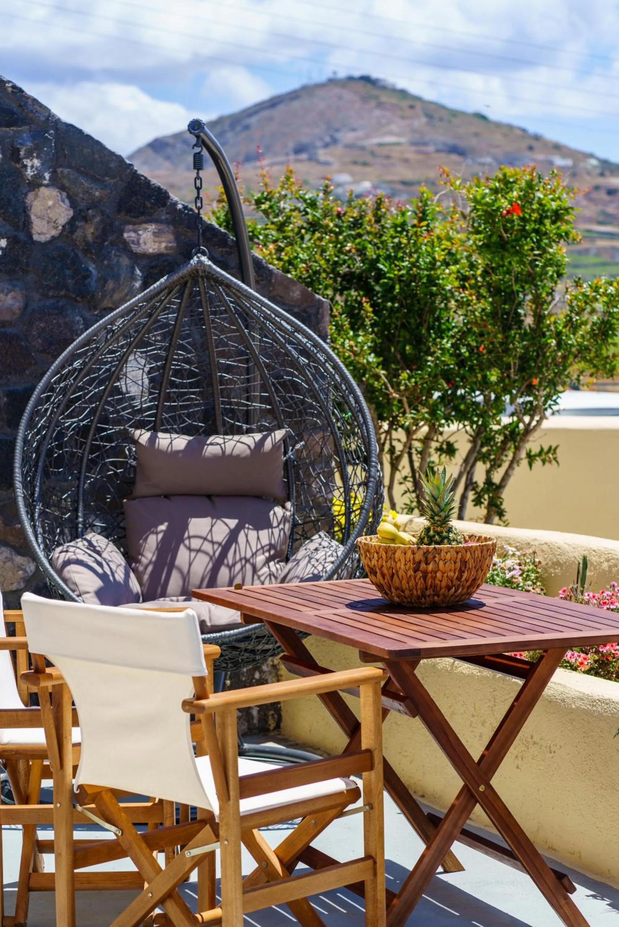 Patio in Pasithea Suites