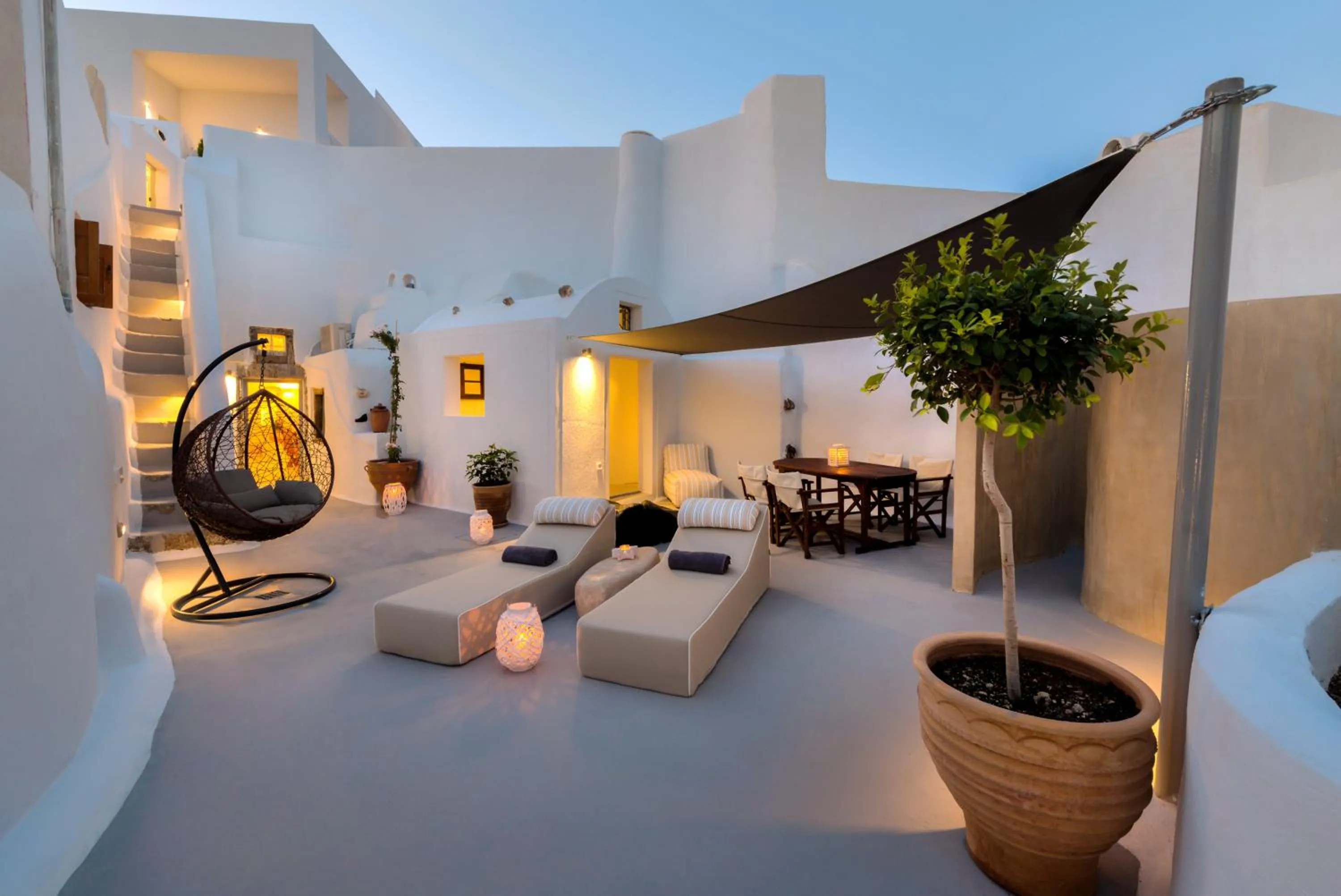 Patio in Pasithea Suites